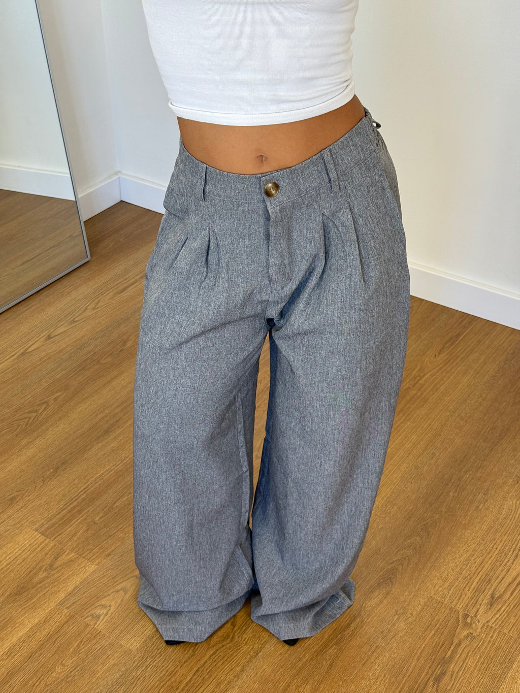 BASIC WIDE PANT GREY