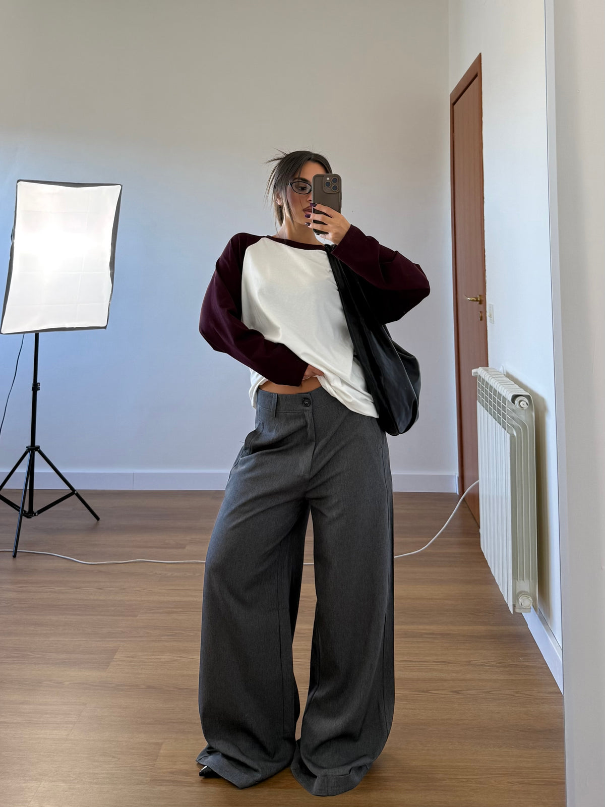 EXTRABASIC WIDE PANT GREY