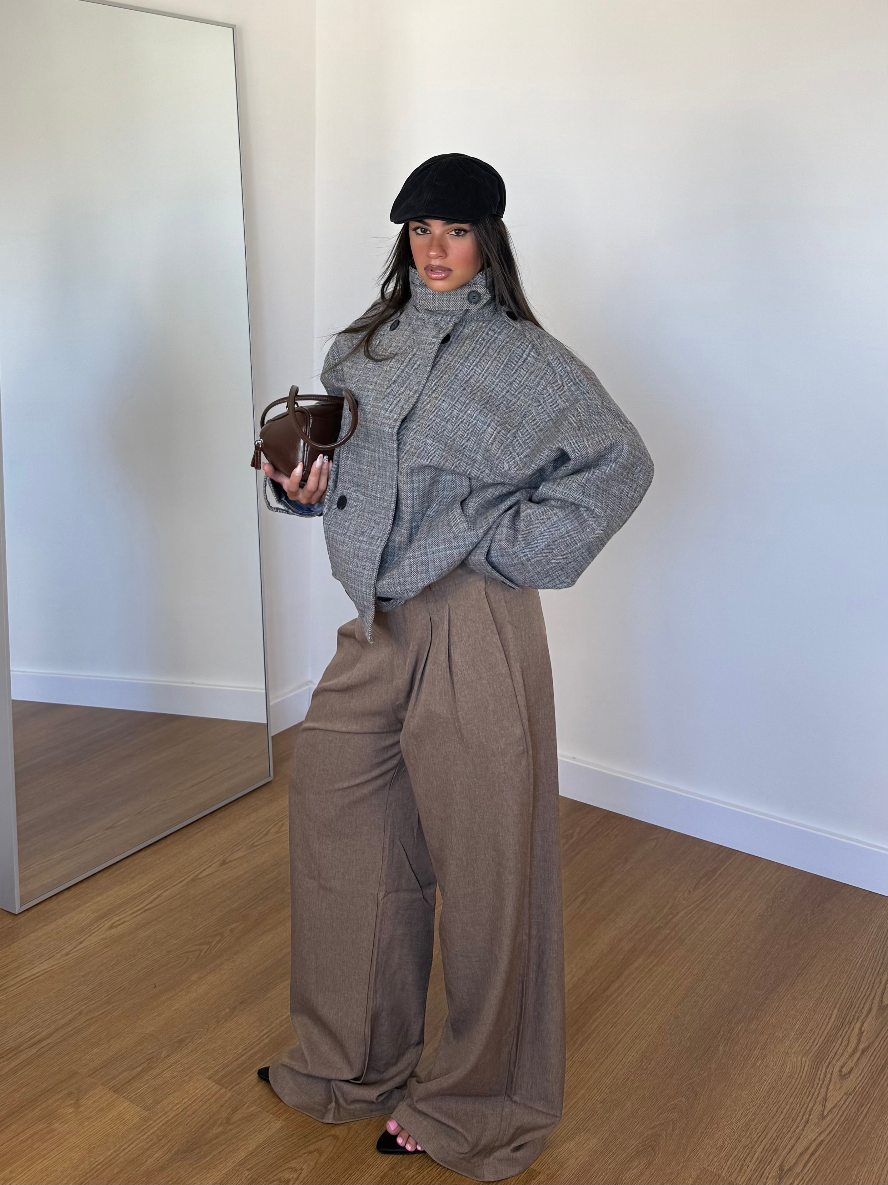 BASIC WIDE PANT SAND