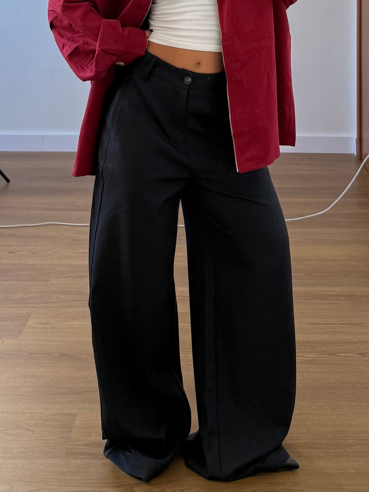 EXTRABASIC WIDE PANT BLACK