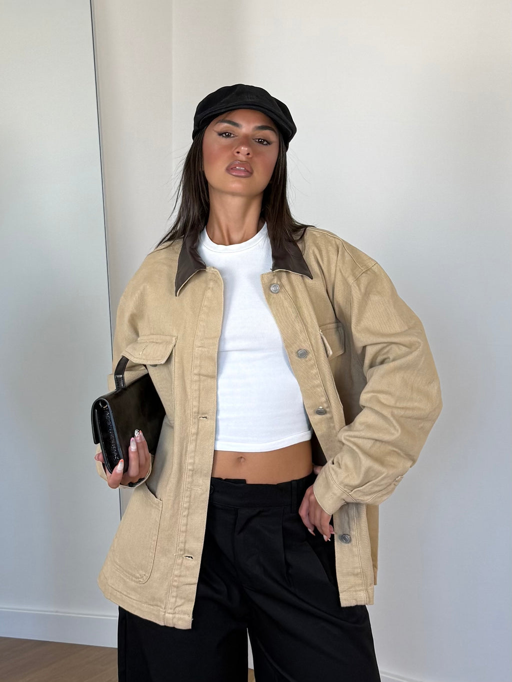 BARN DENIM JACKET SAND