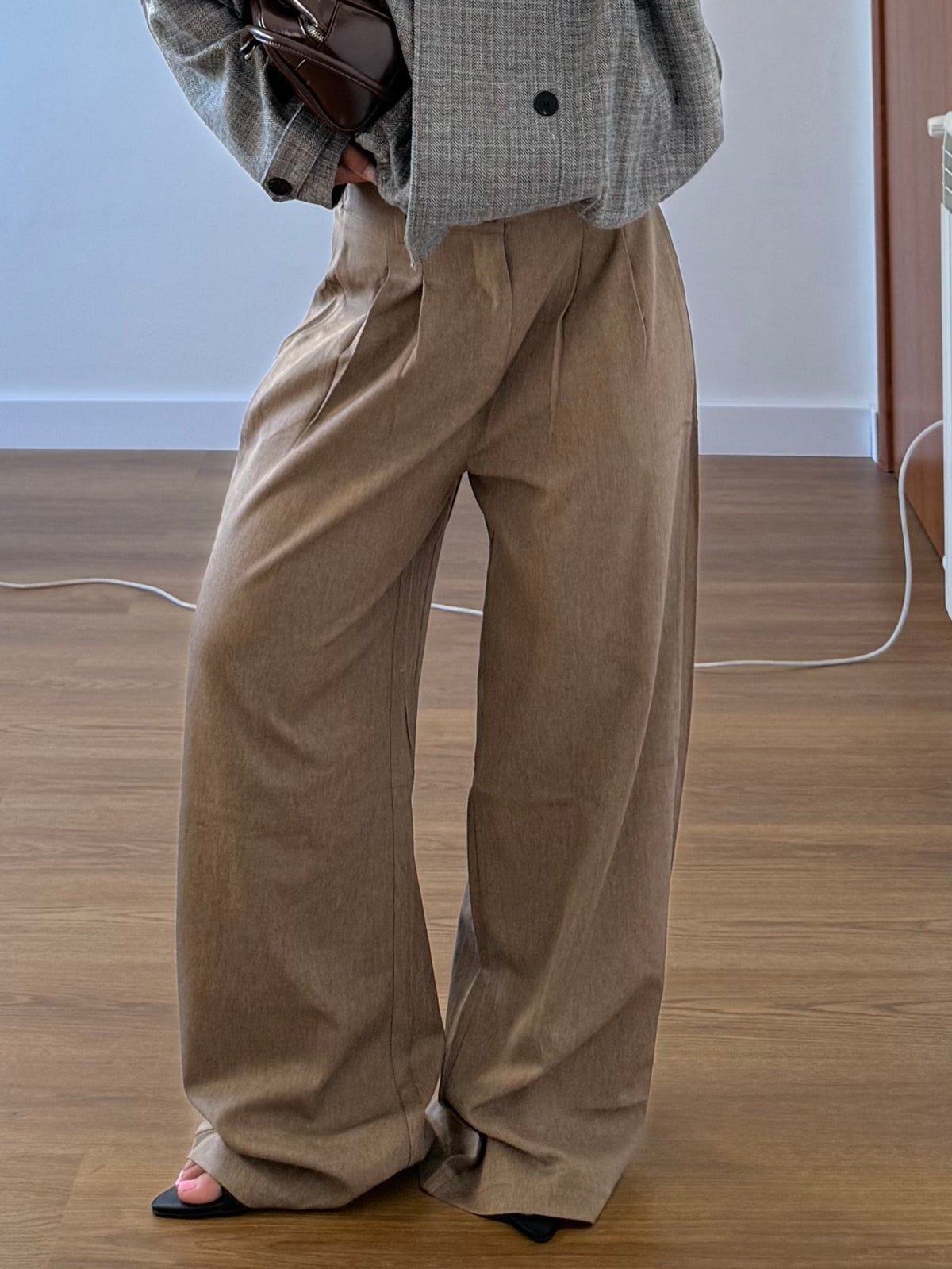 BASIC WIDE PANT SAND
