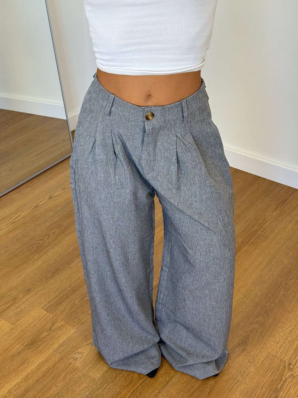 BASIC WIDE PANT GREY