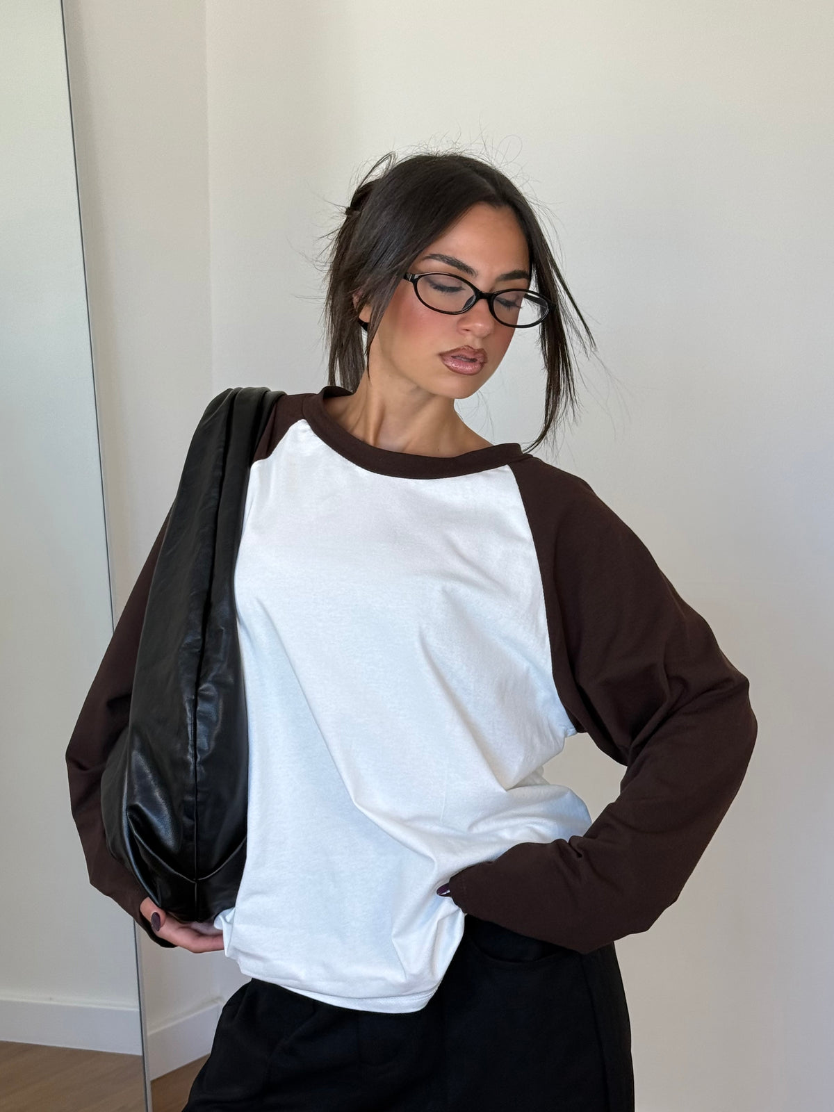 COLLEGE LONGSLEEVE BROWN