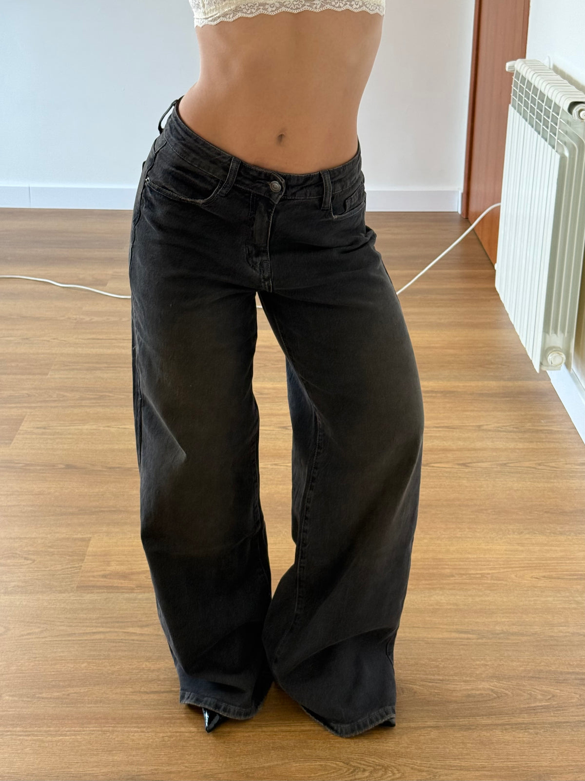 VINTAGE STRAIGHT FIT BROWN DENIM
