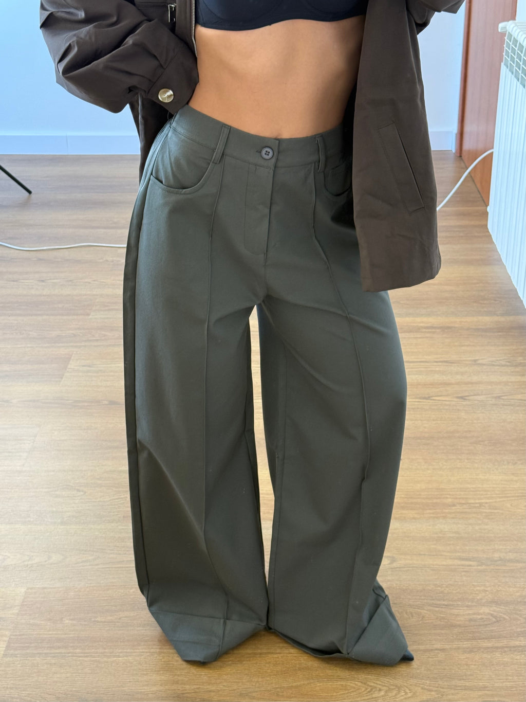 WIDELINE WIDE PANT GREY