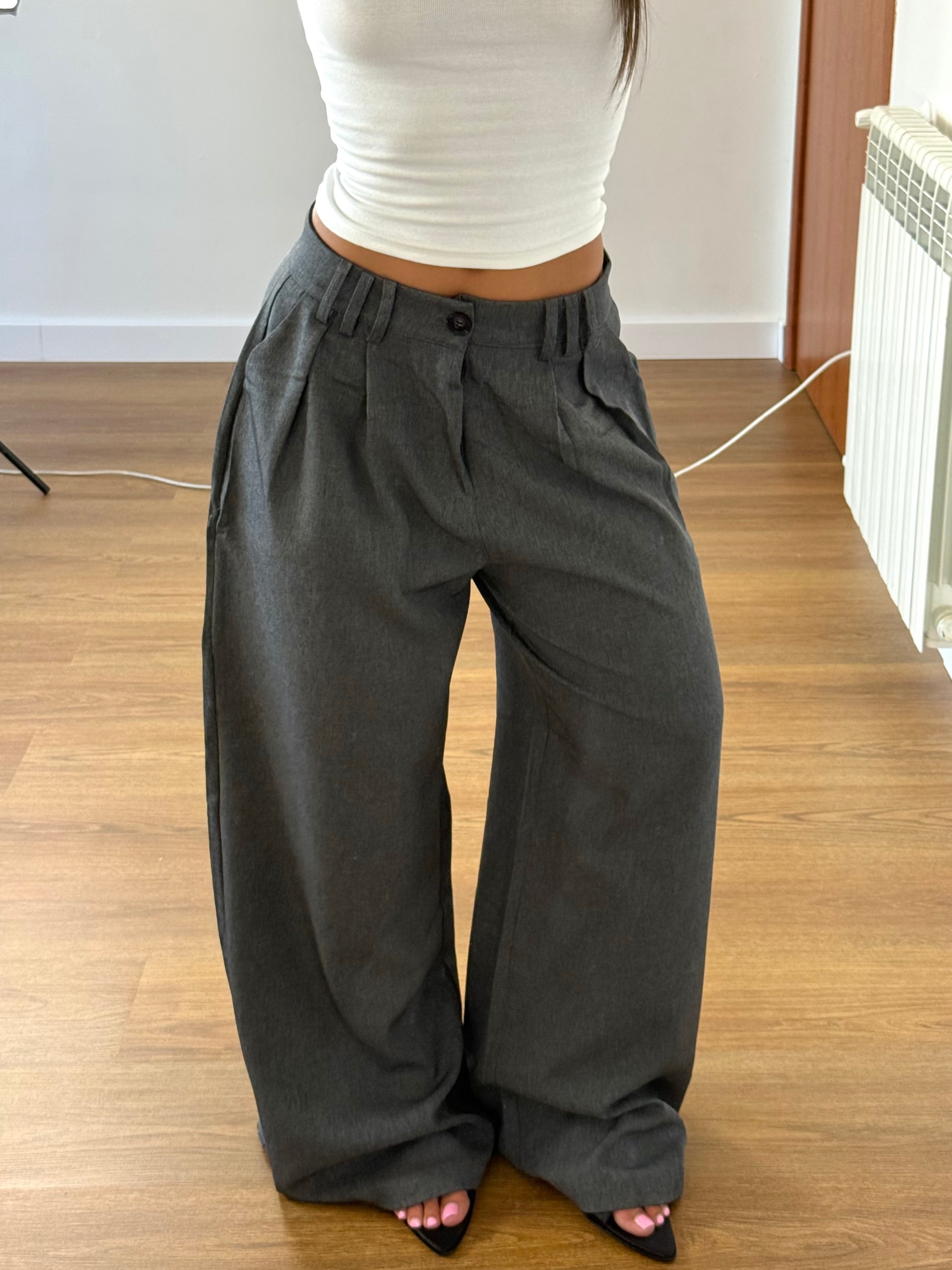 WIDE HAILEY B. PANT GREY