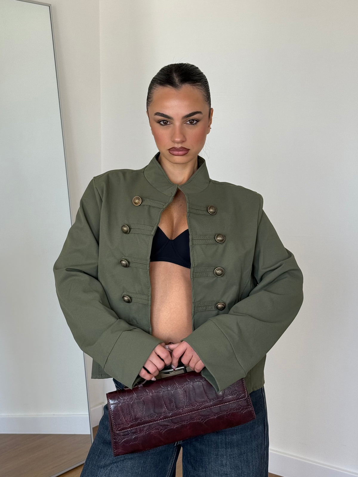 NAPOLEONIC-STYLE JACKET GREEN
