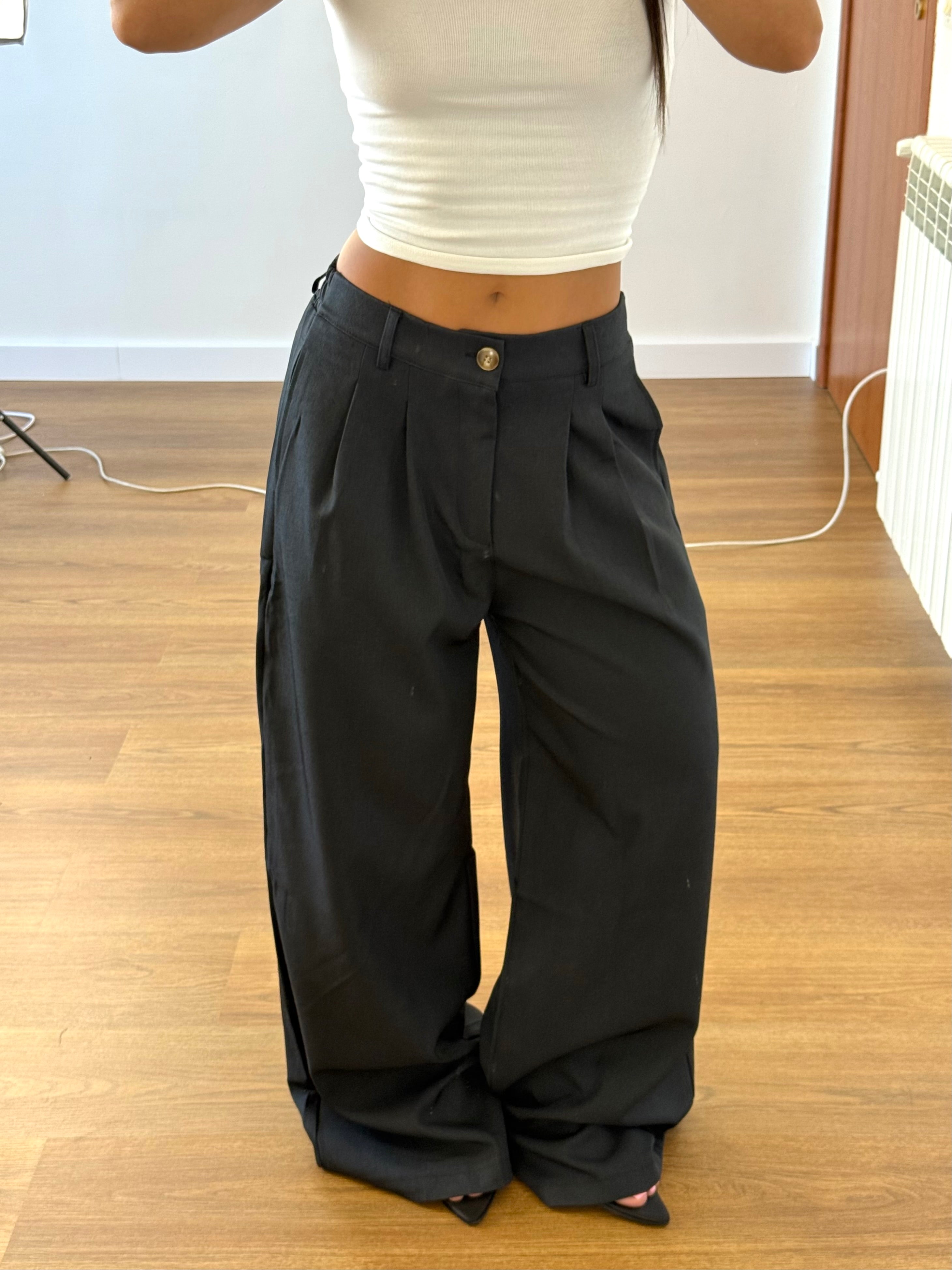 BASIC WIDE PANT NERO