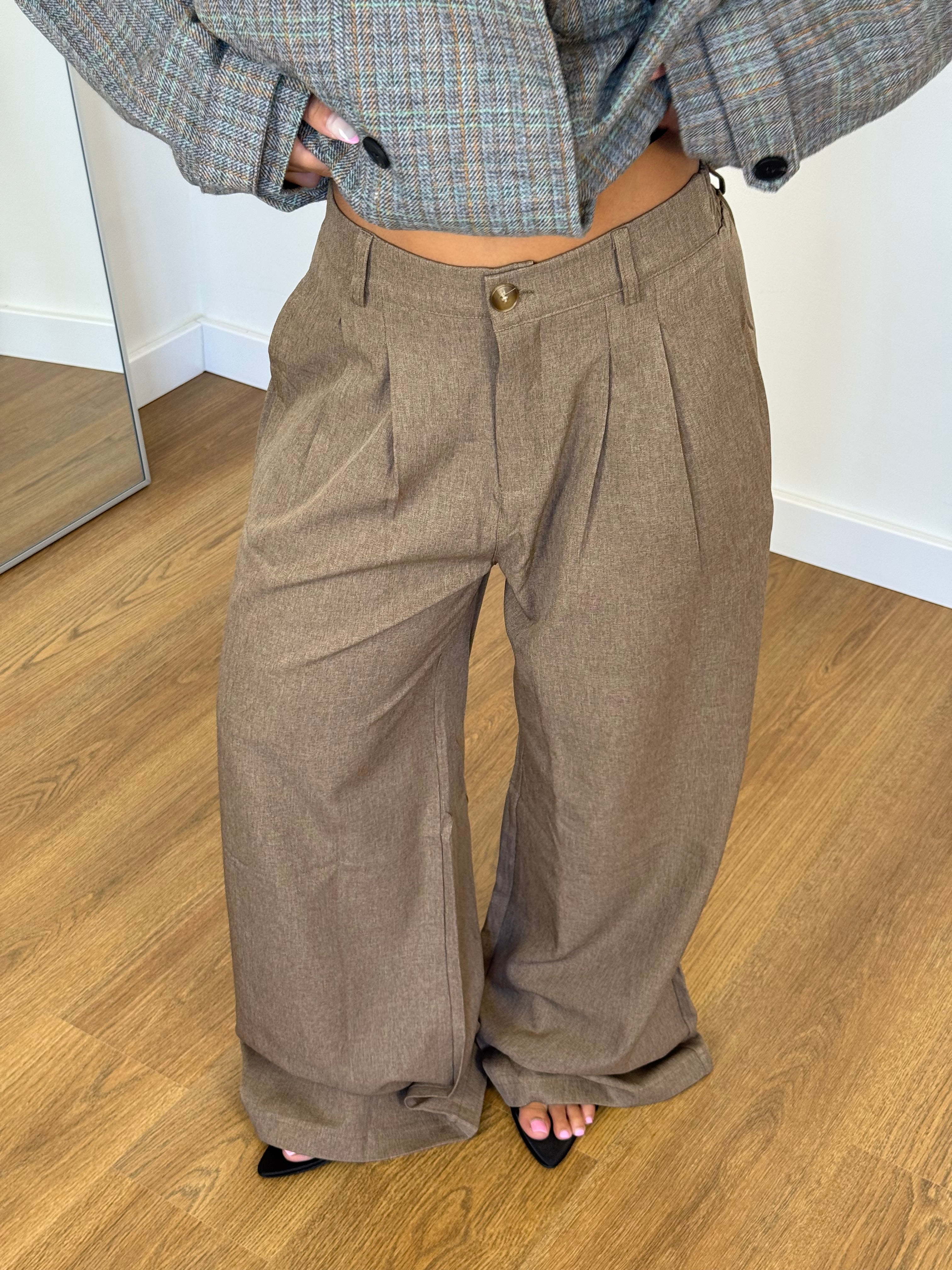 BASIC WIDE PANT SAND