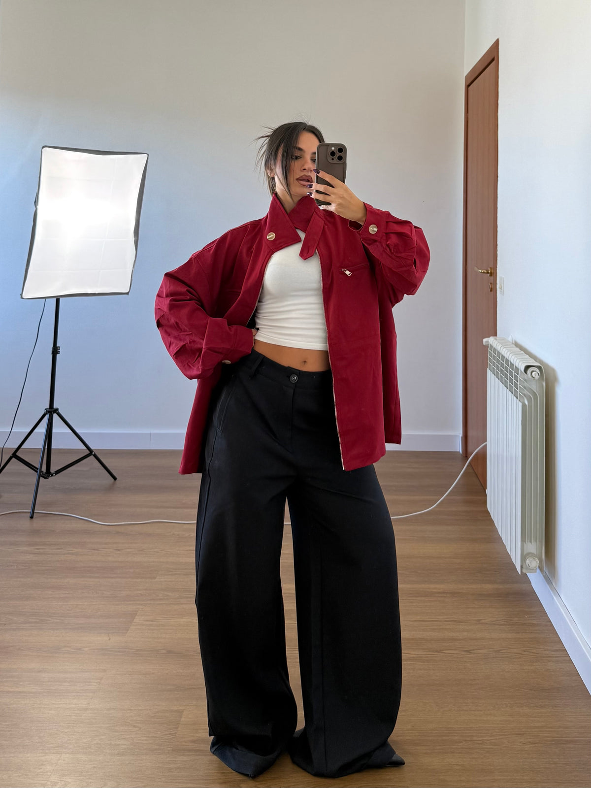 EXTRABASIC WIDE PANT BLACK