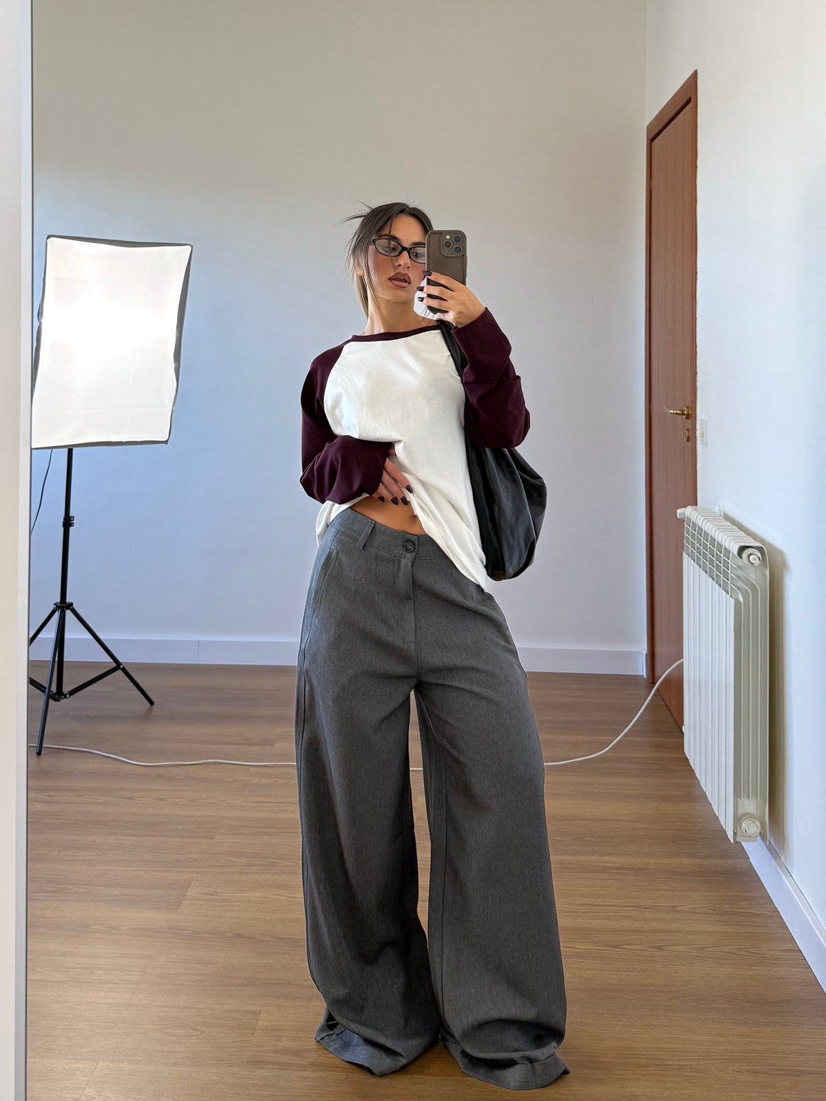 EXTRABASIC WIDE PANT GREY