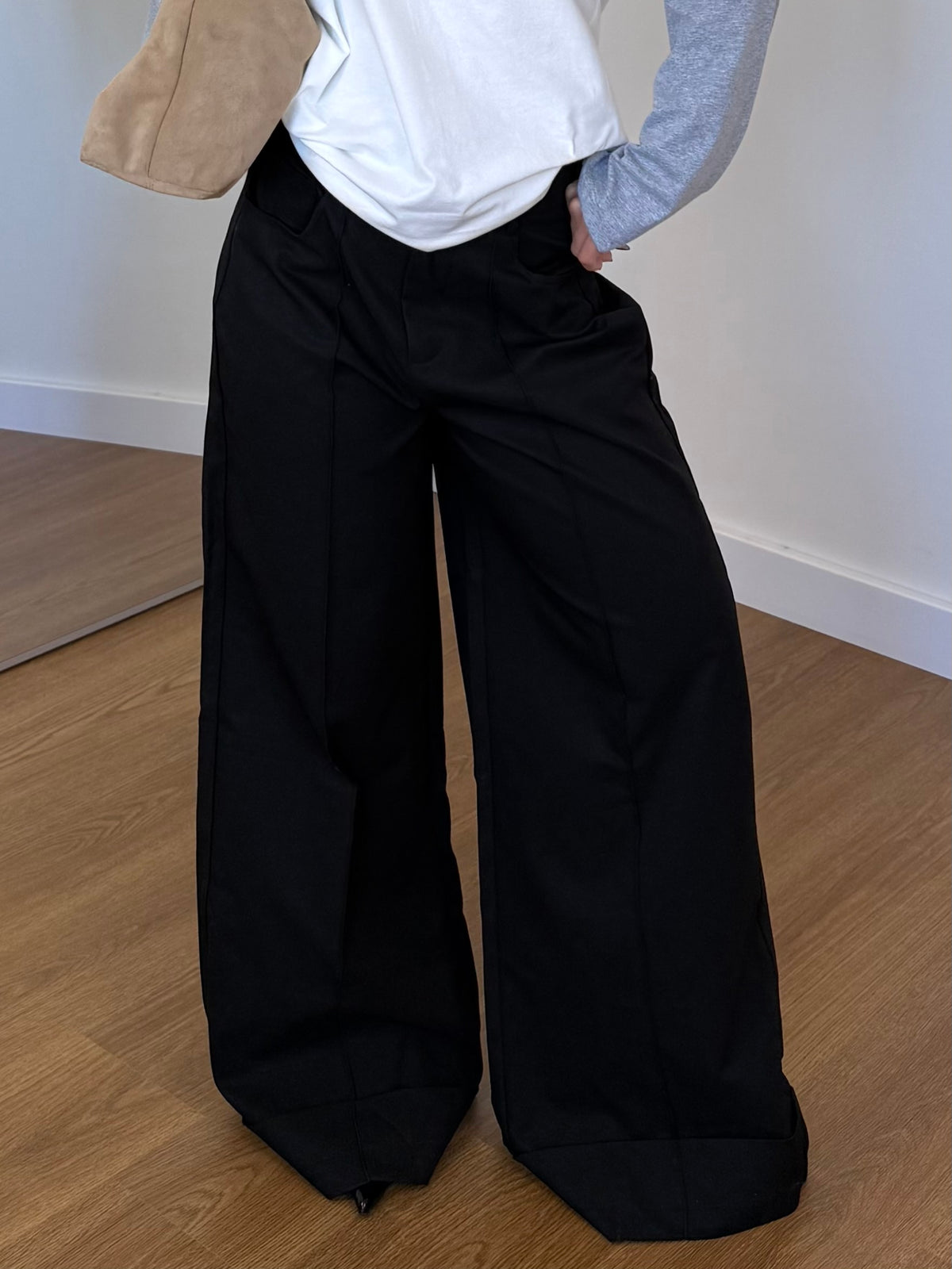 WIDELINE WIDE PANT BLACK