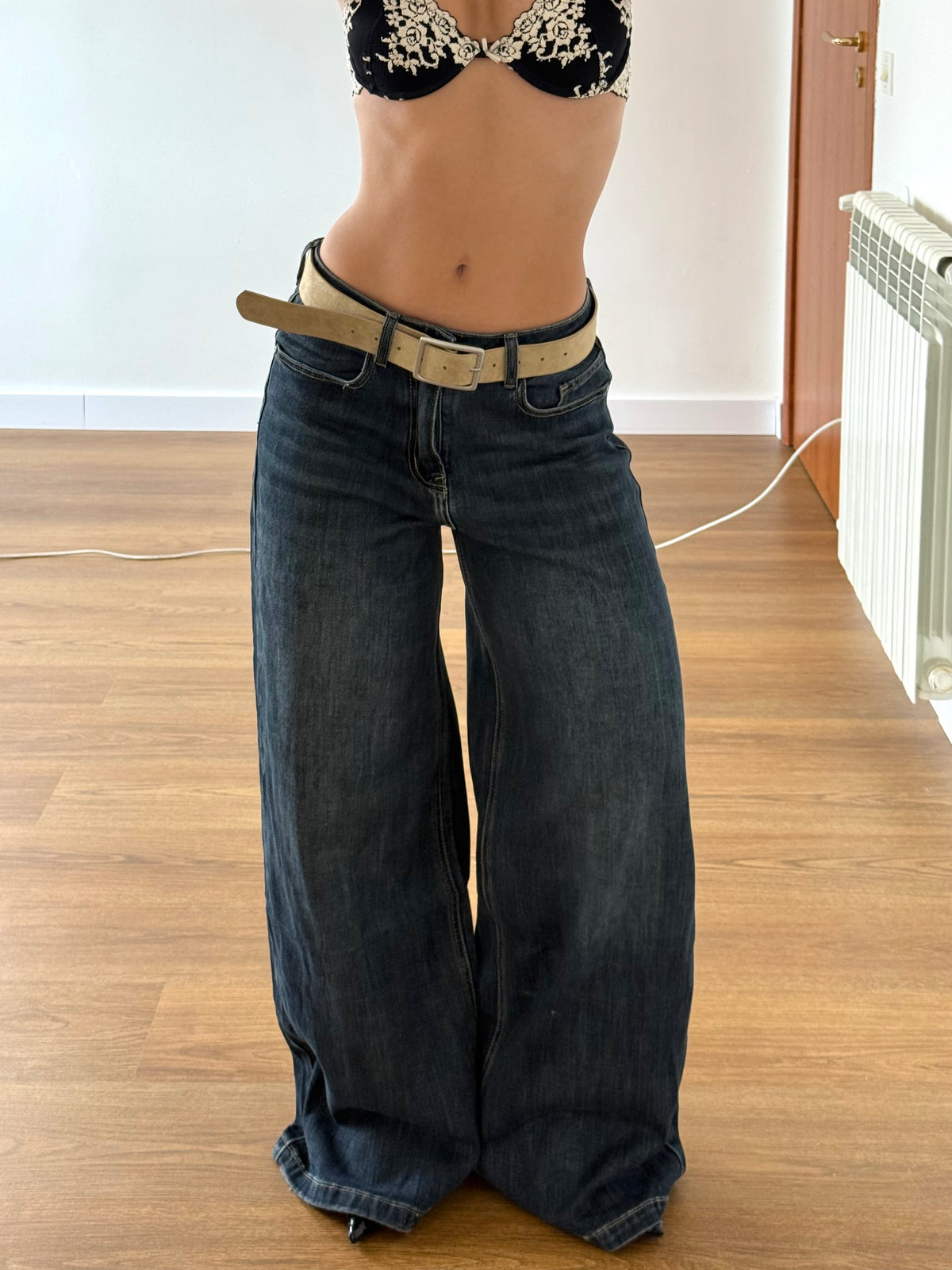VINTAGE STRAIGHT FIT BLUE DENIM