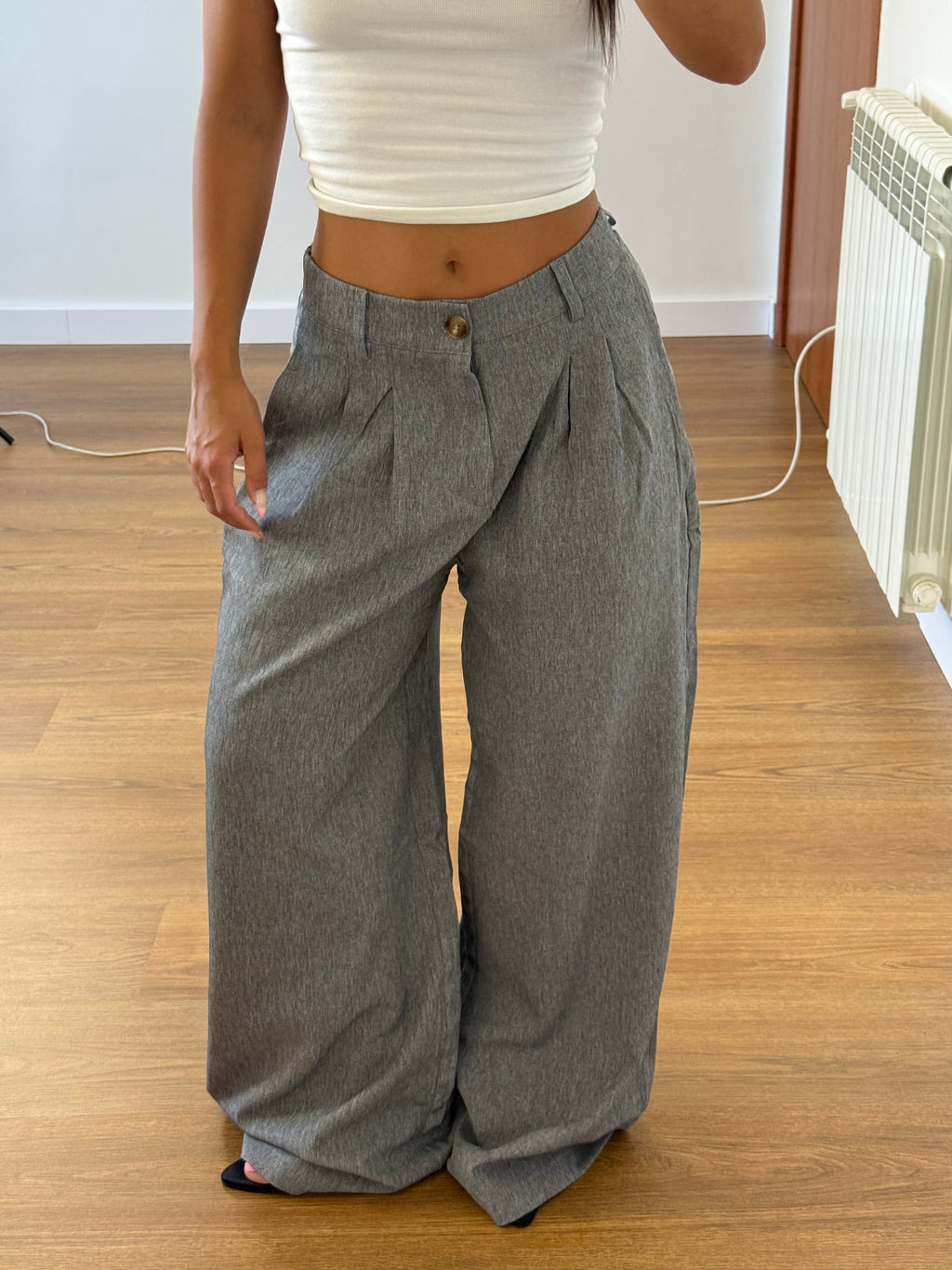 BASIC WIDE PANT GREY