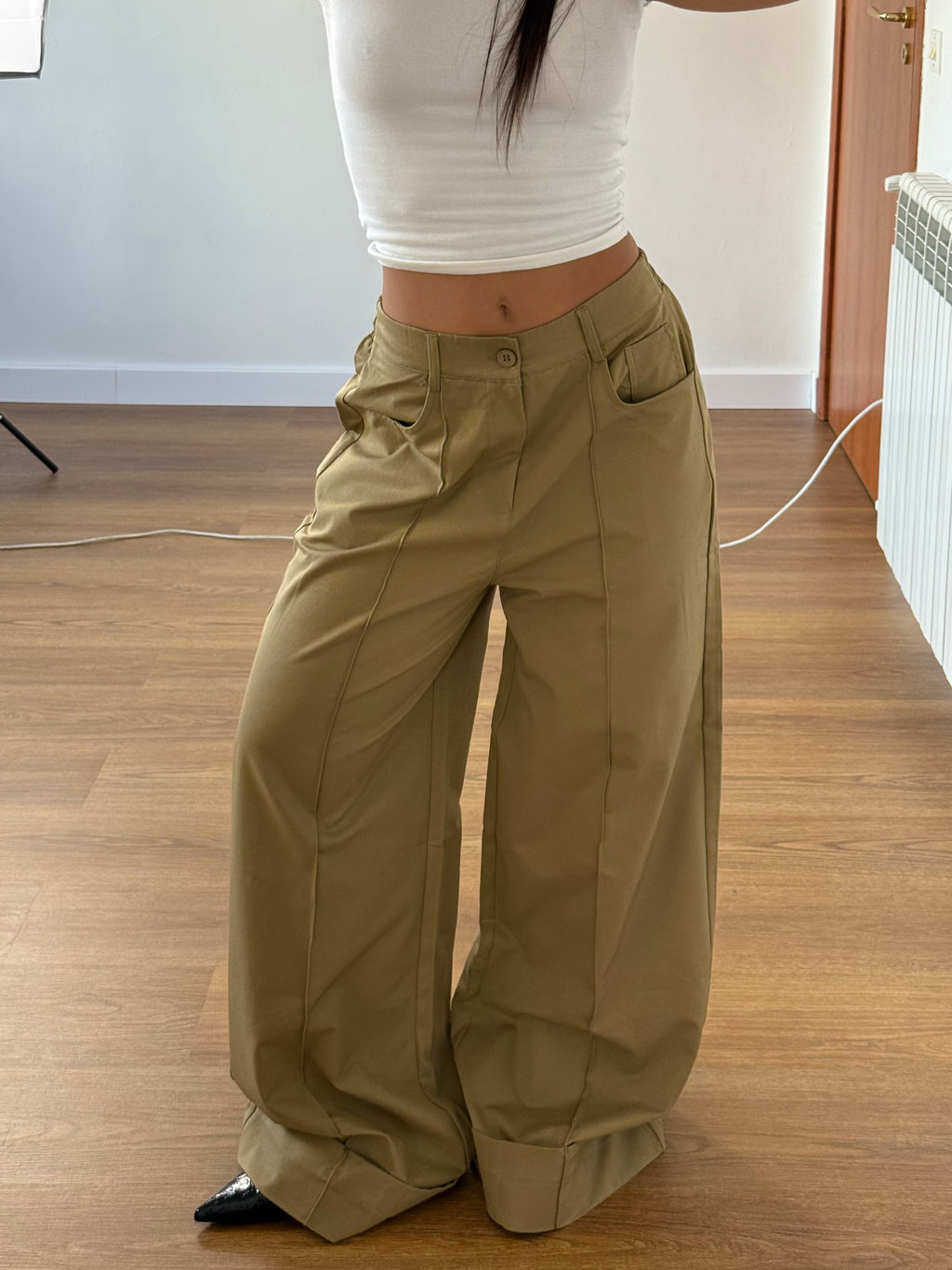 WIDELINE WIDE PANT SAND