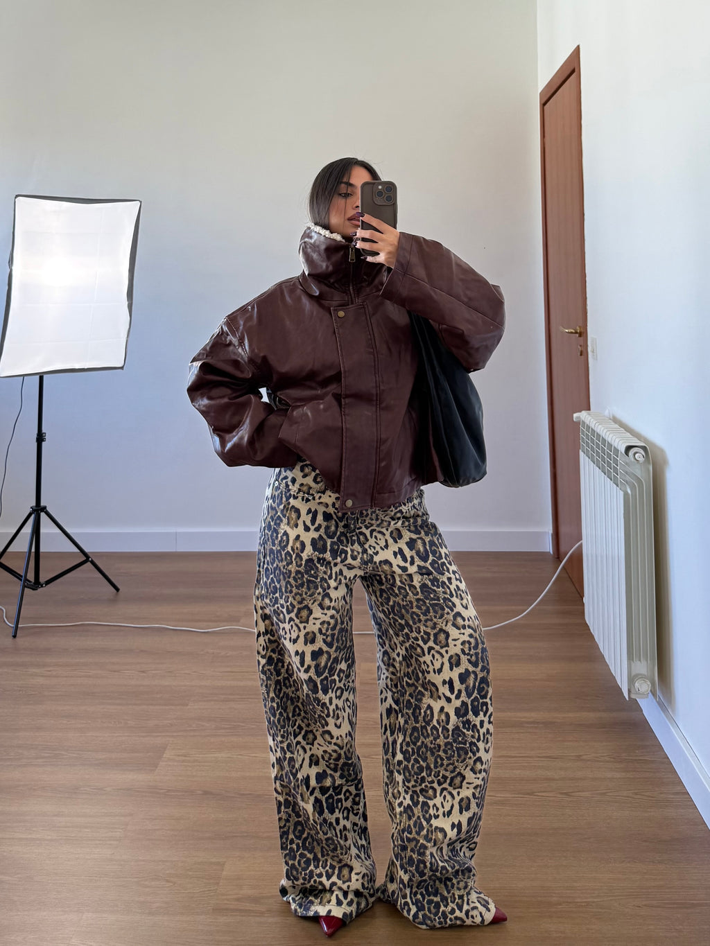 ANIMALIER STRAIGHT FIT DENIM