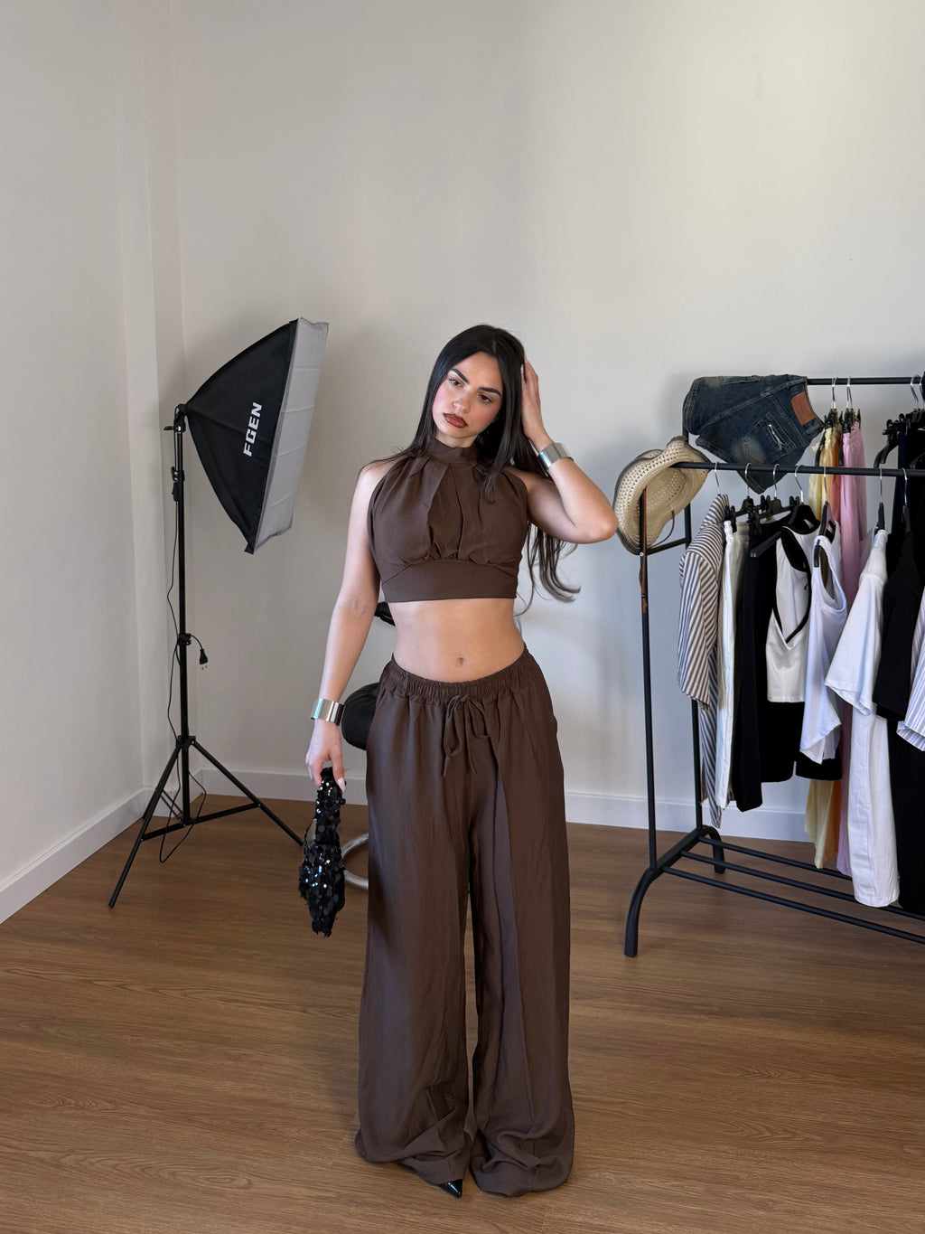 COMPLETO “LA DOLCEVITA” MARRONE