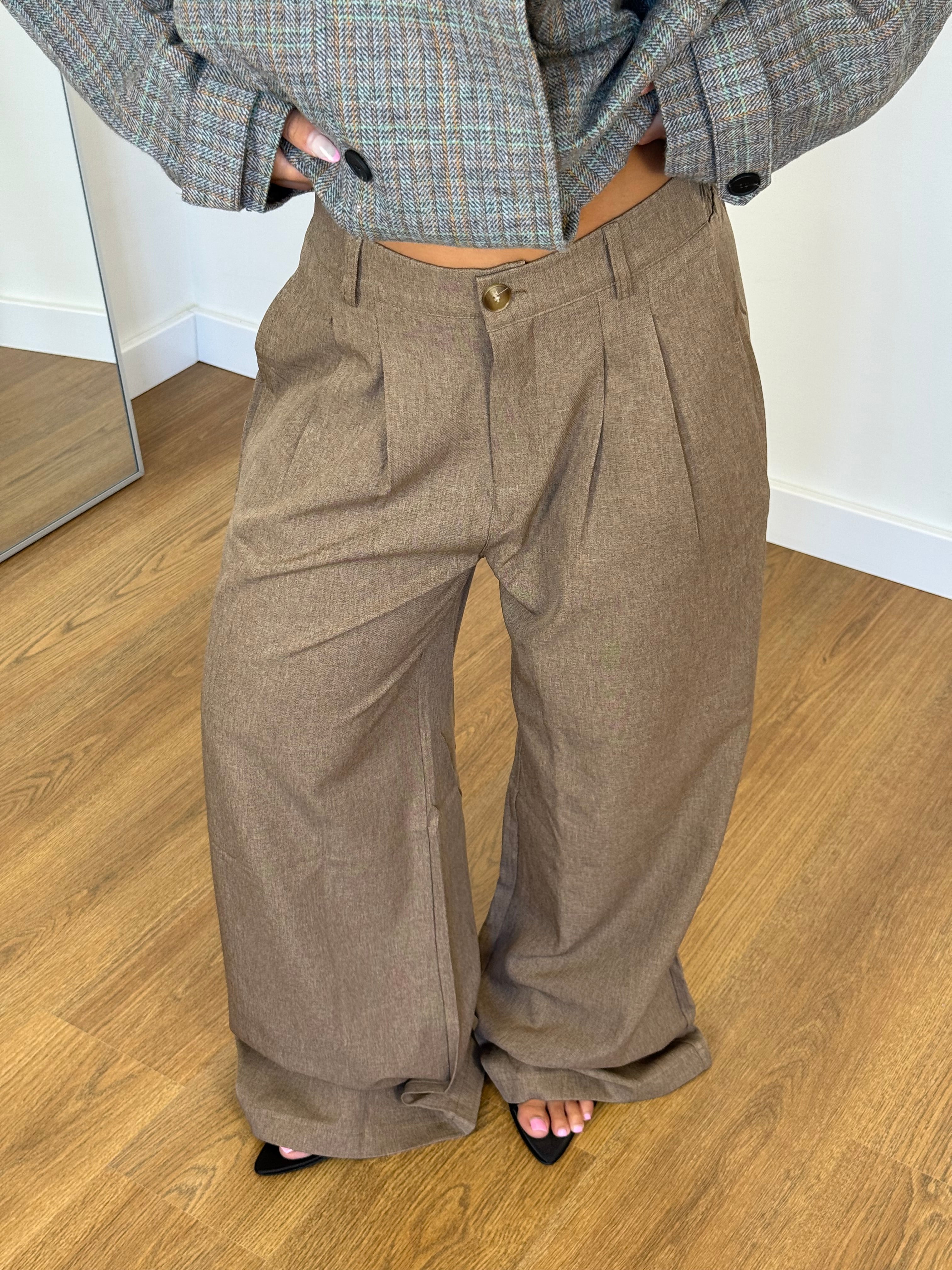 BASIC WIDE PANT SAND