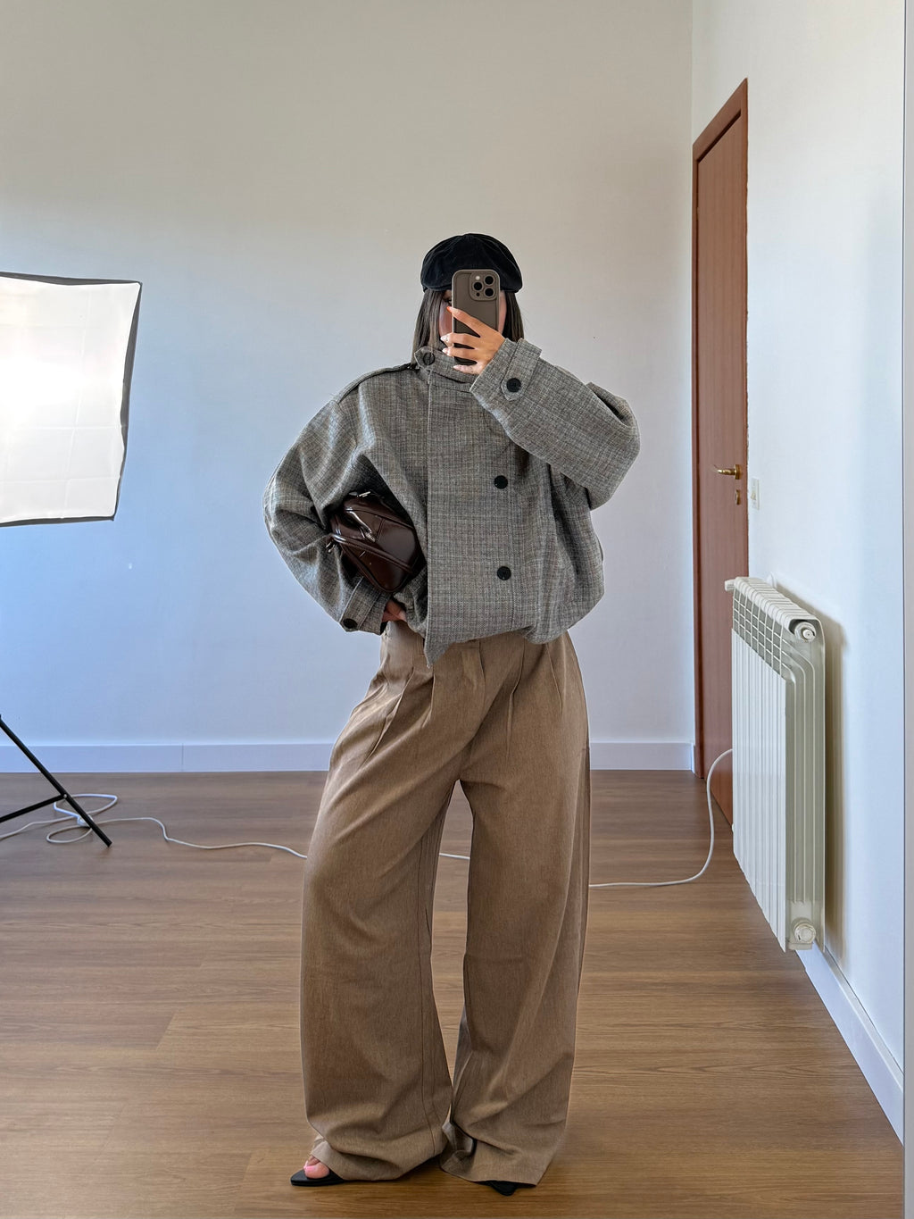 BASIC WIDE PANT SAND