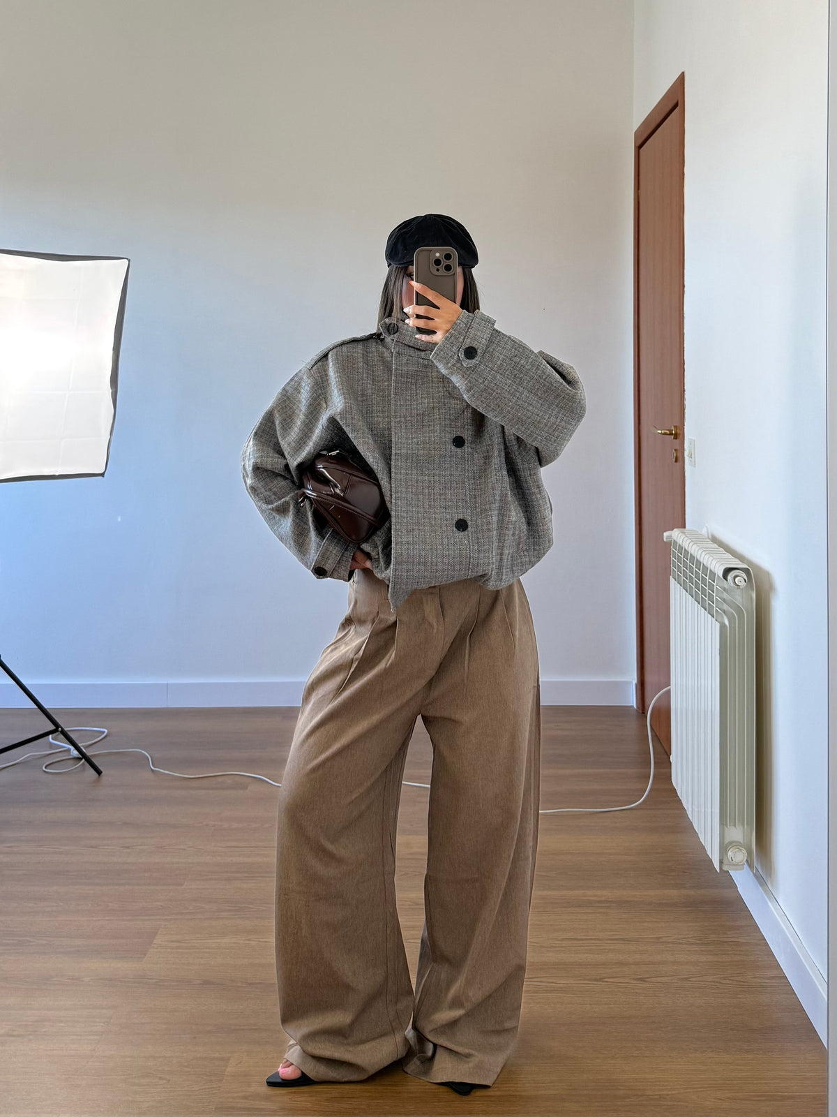 BASIC WIDE PANT SAND