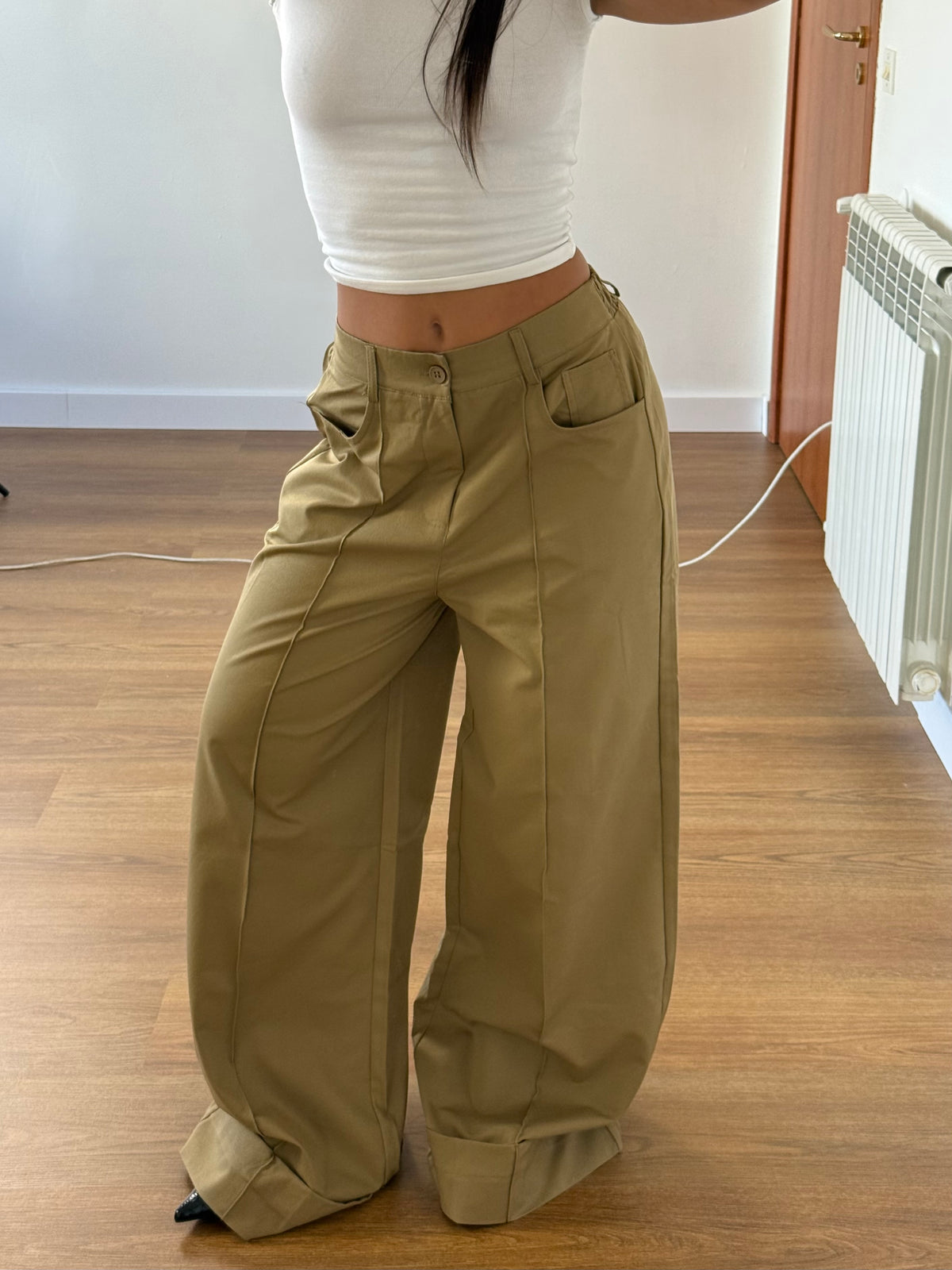 WIDELINE WIDE PANT SAND