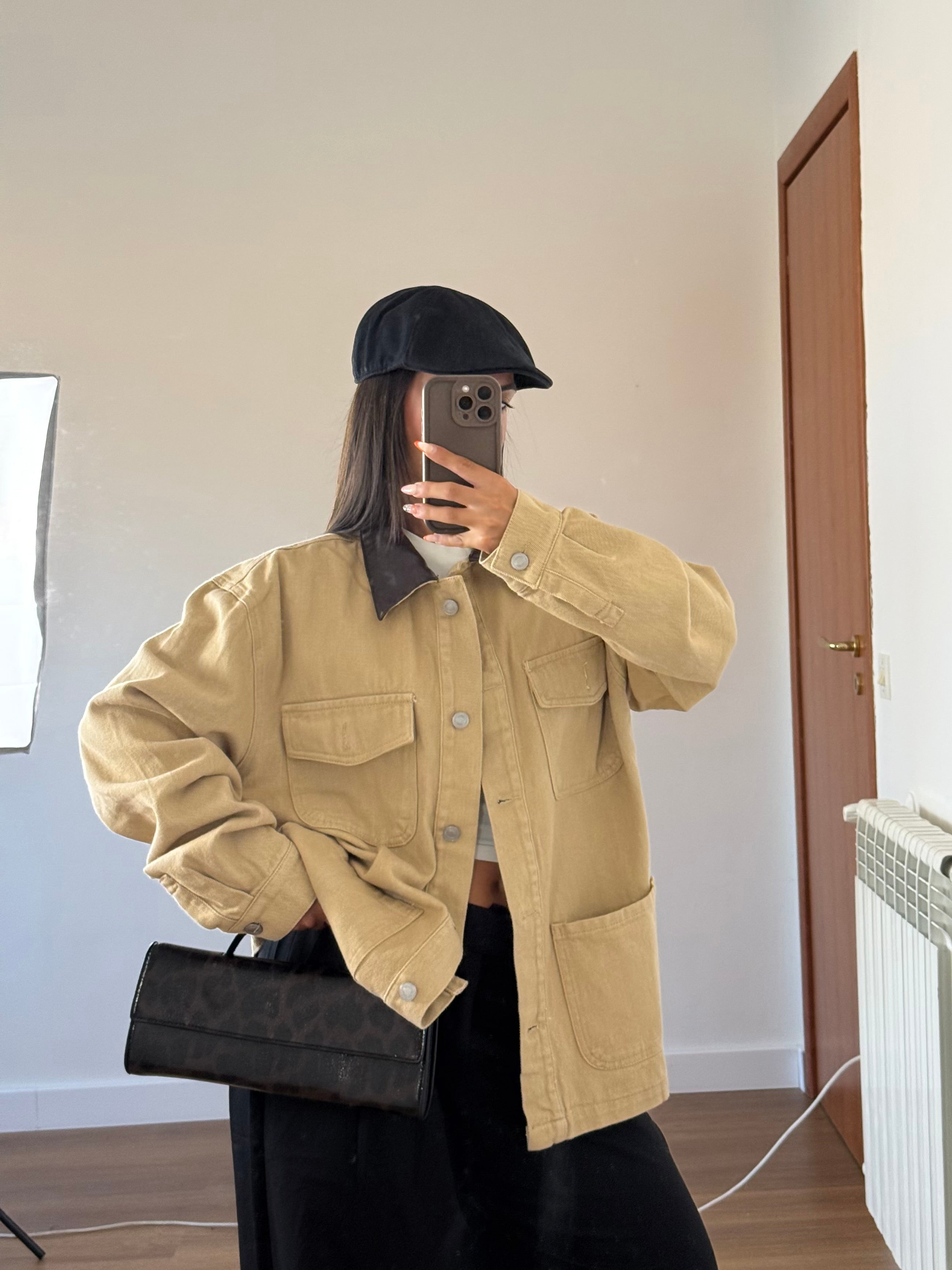 BARN DENIM JACKET SAND