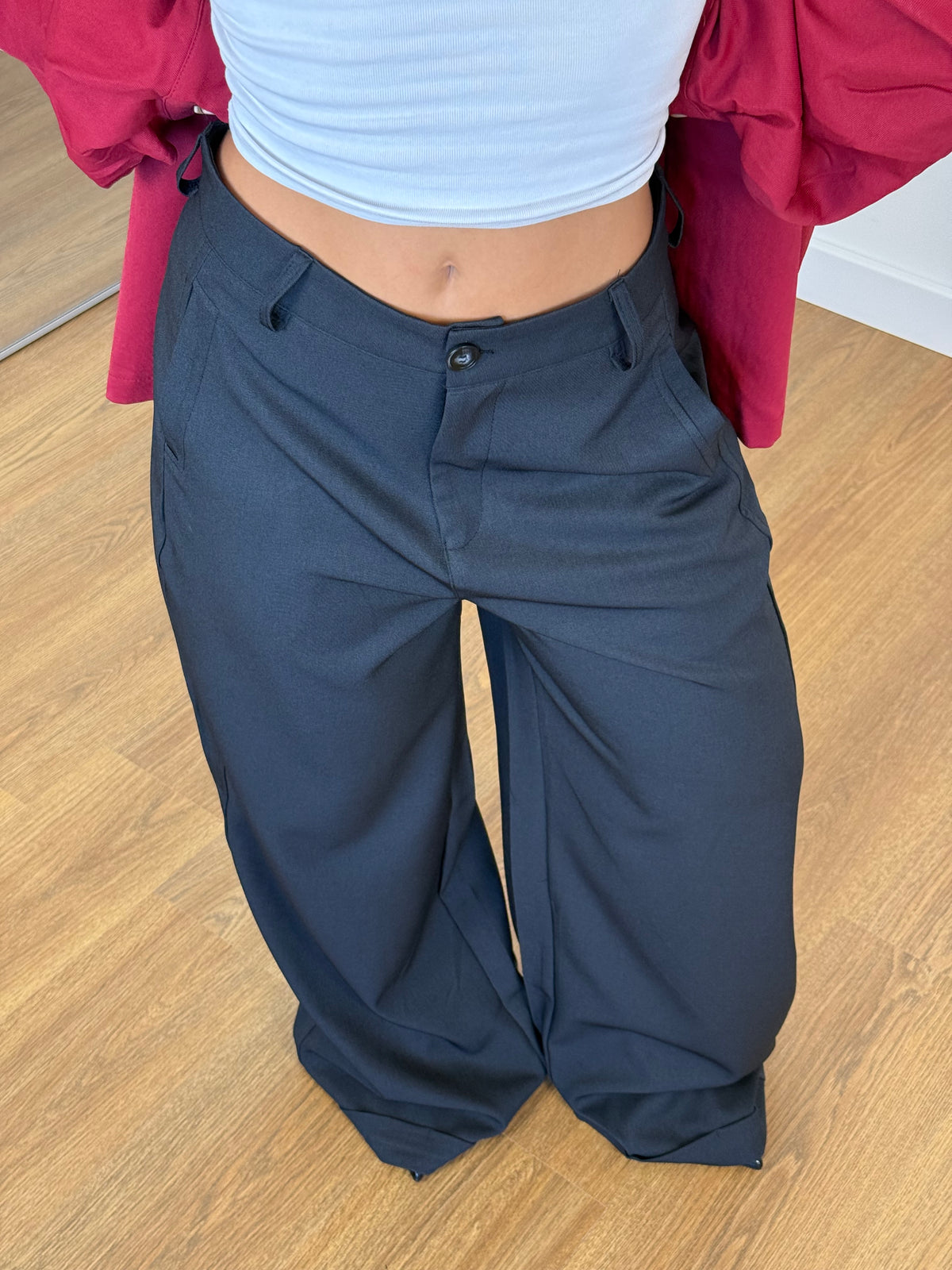 EXTRABASIC WIDE PANT BLACK