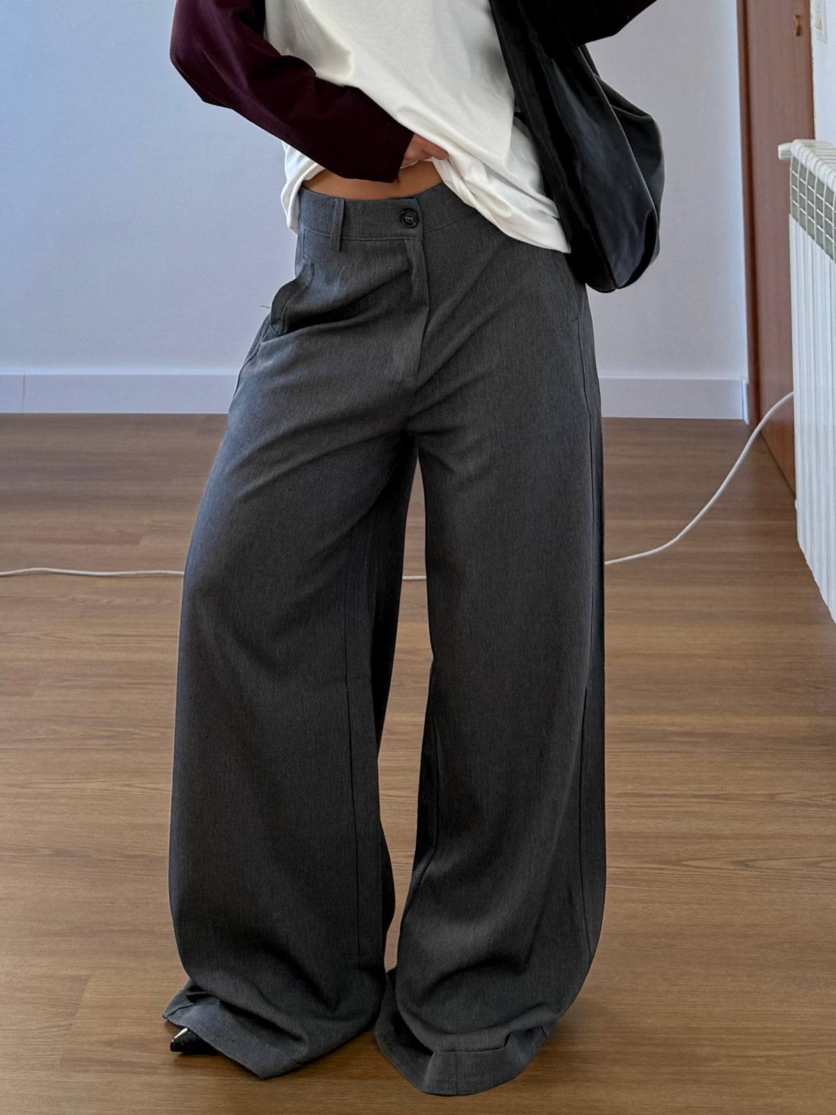 EXTRABASIC WIDE PANT GREY
