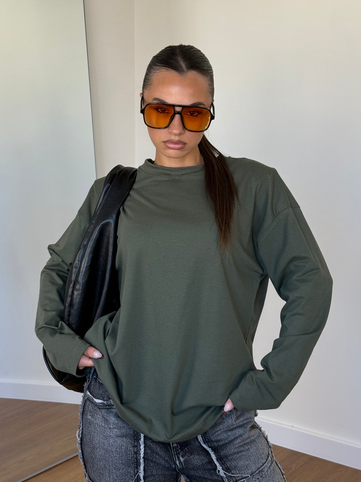 BASIC LONGSLEEVE SHIRT GREEN