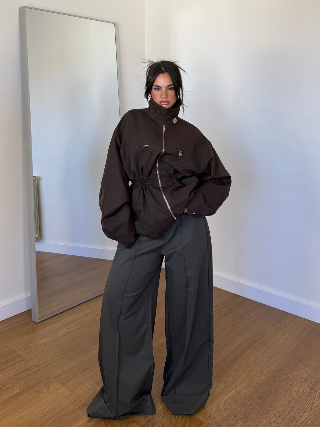 WIDELINE WIDE PANT GREY