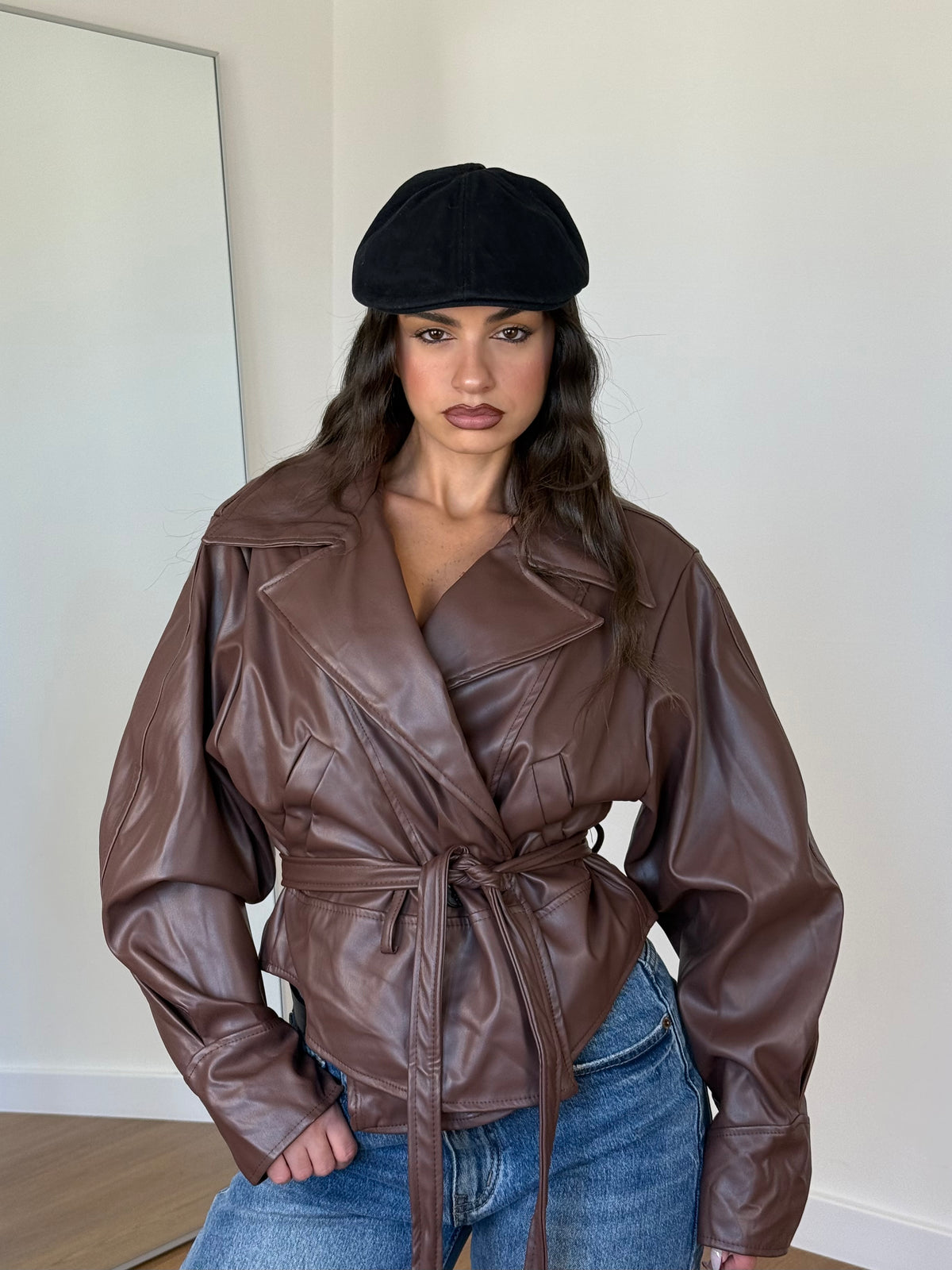 OLD ECOLEATHER VINTAGE JACKET BROWN