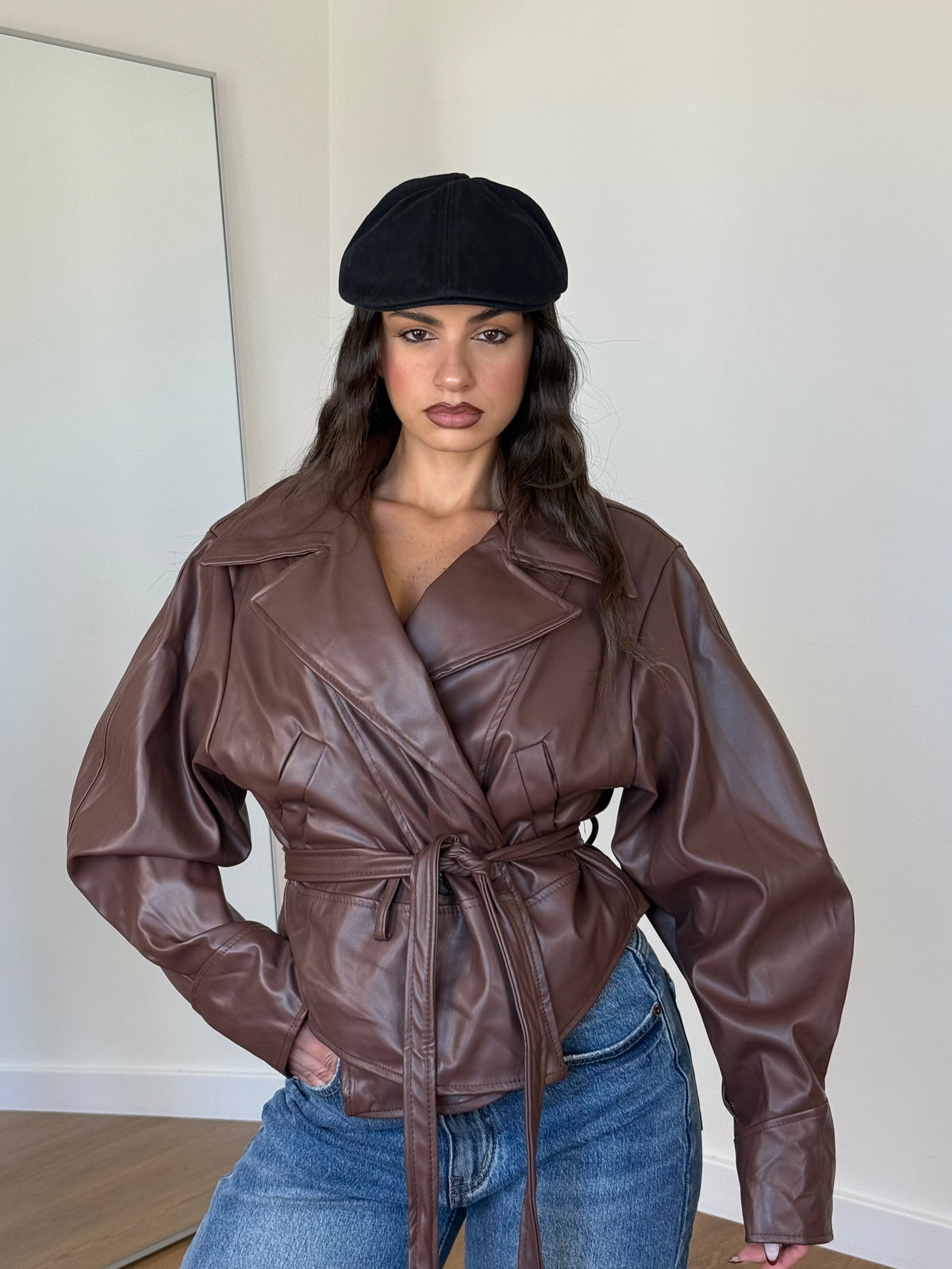 OLD ECOLEATHER VINTAGE JACKET BROWN