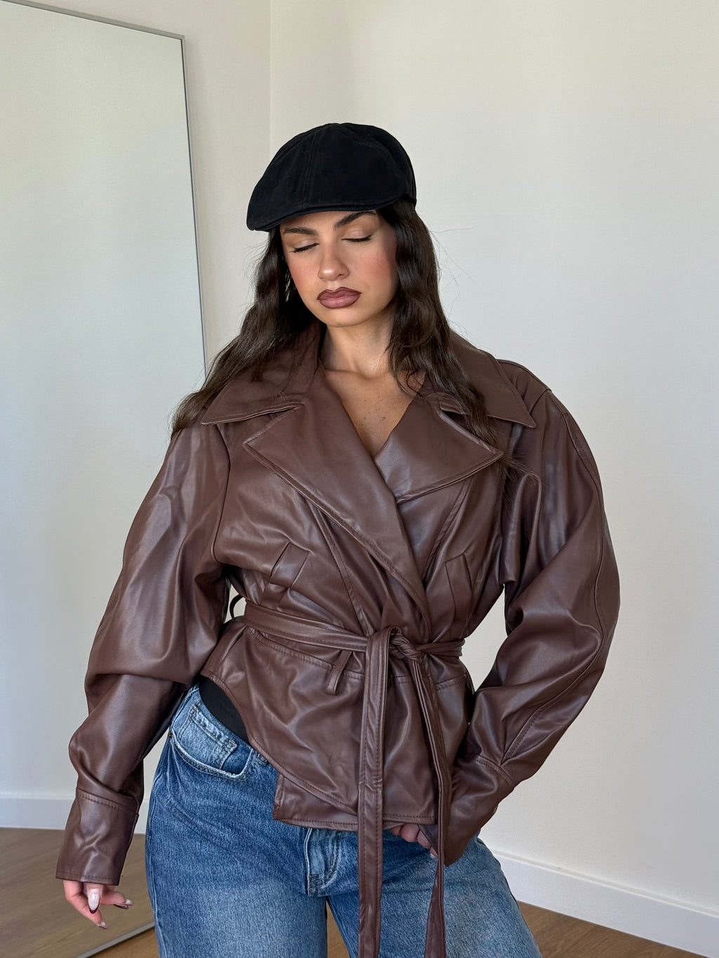 OLD ECOLEATHER VINTAGE JACKET BROWN