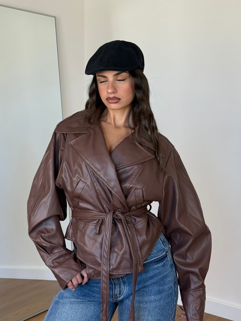 OLD ECOLEATHER VINTAGE JACKET BROWN
