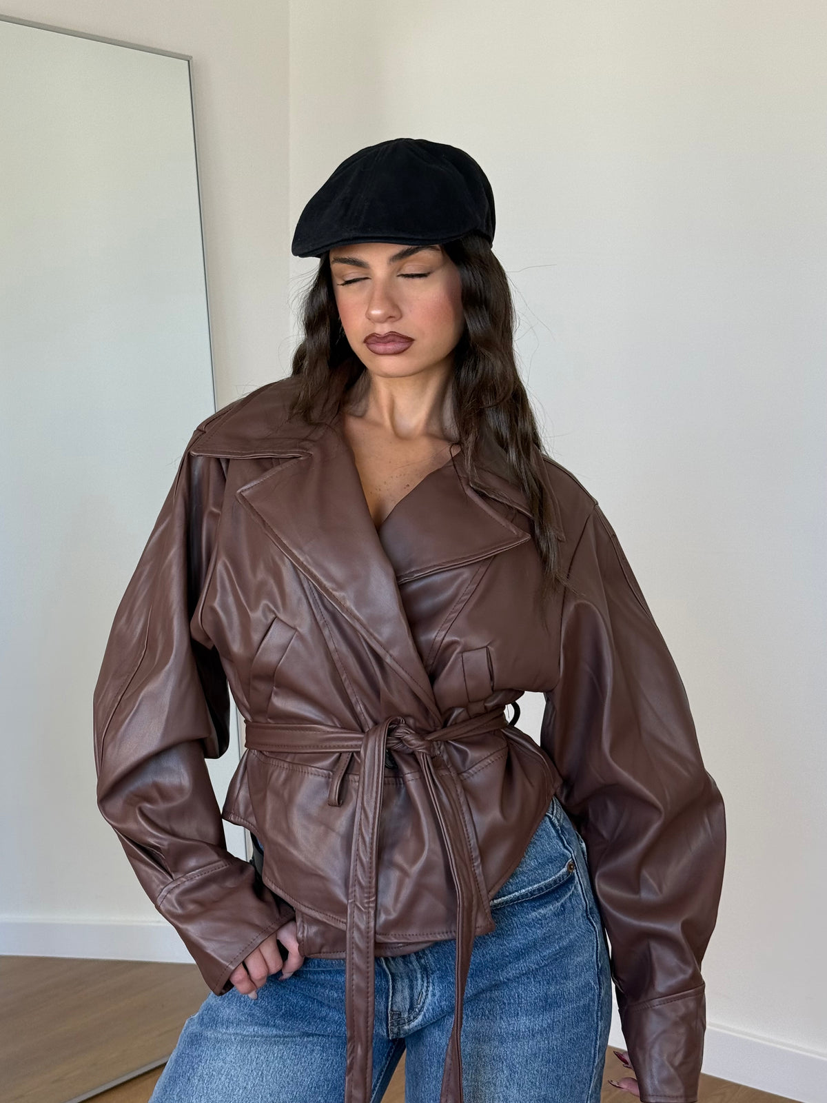 OLD ECOLEATHER VINTAGE JACKET BROWN