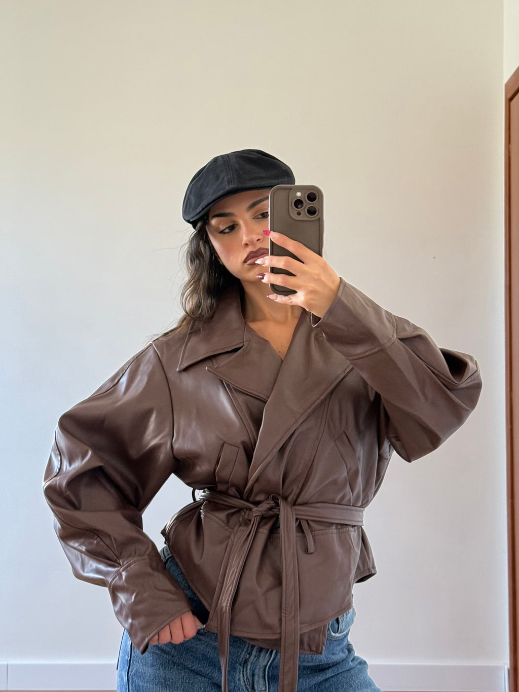 OLD ECOLEATHER VINTAGE JACKET BROWN
