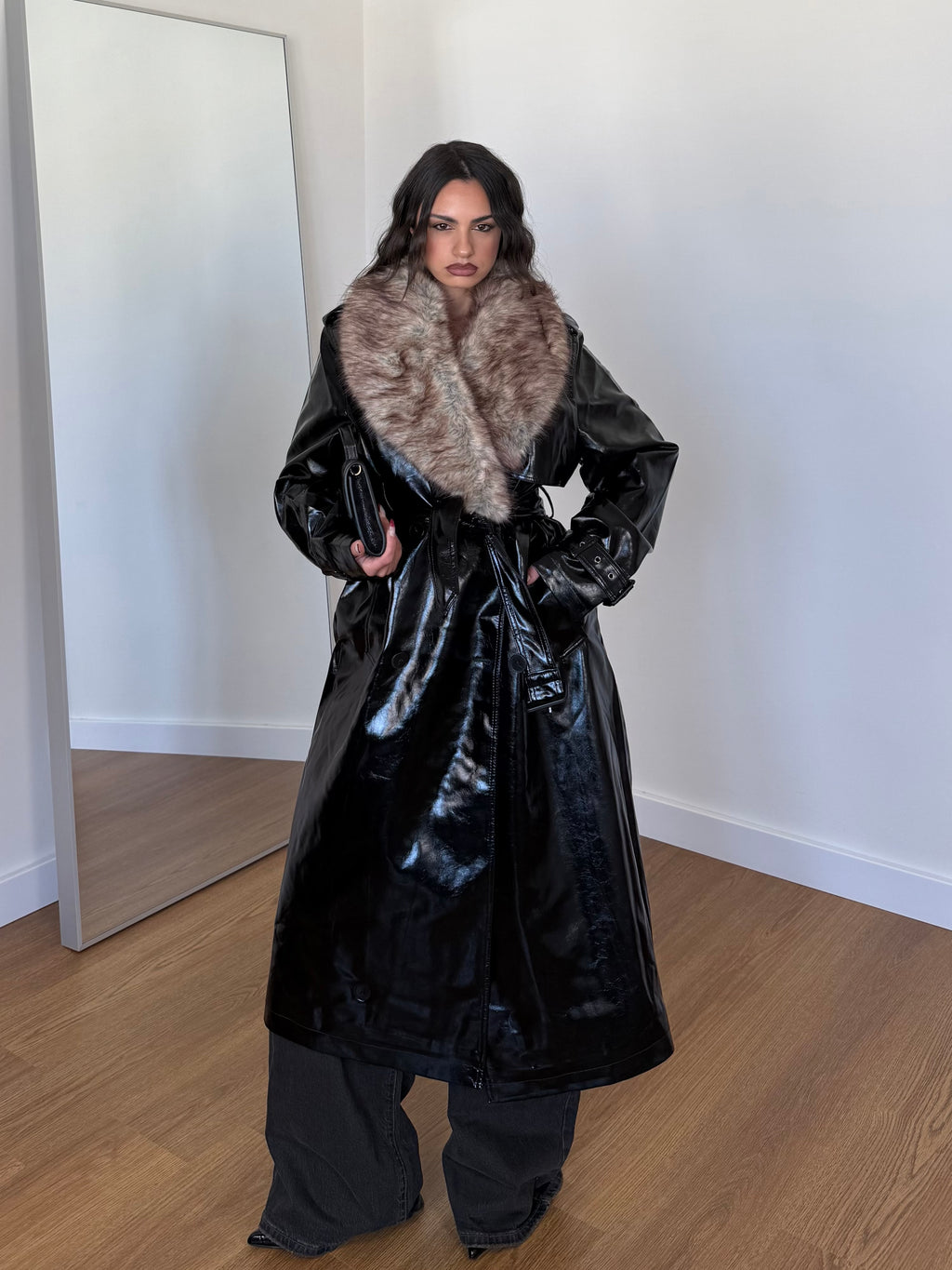 CRUELLA DEMON LONG TRENCH COAT JACKET