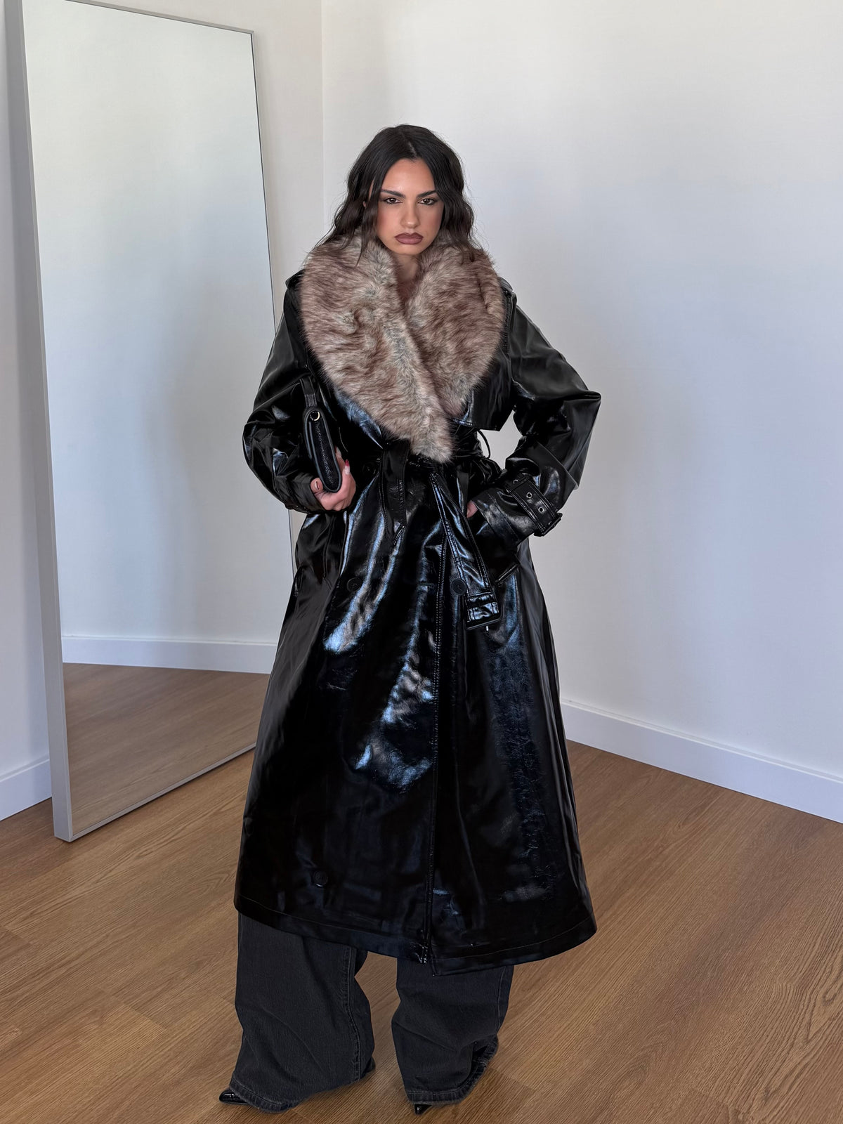 CRUELLA DEMON LONG TRENCH COAT JACKET
