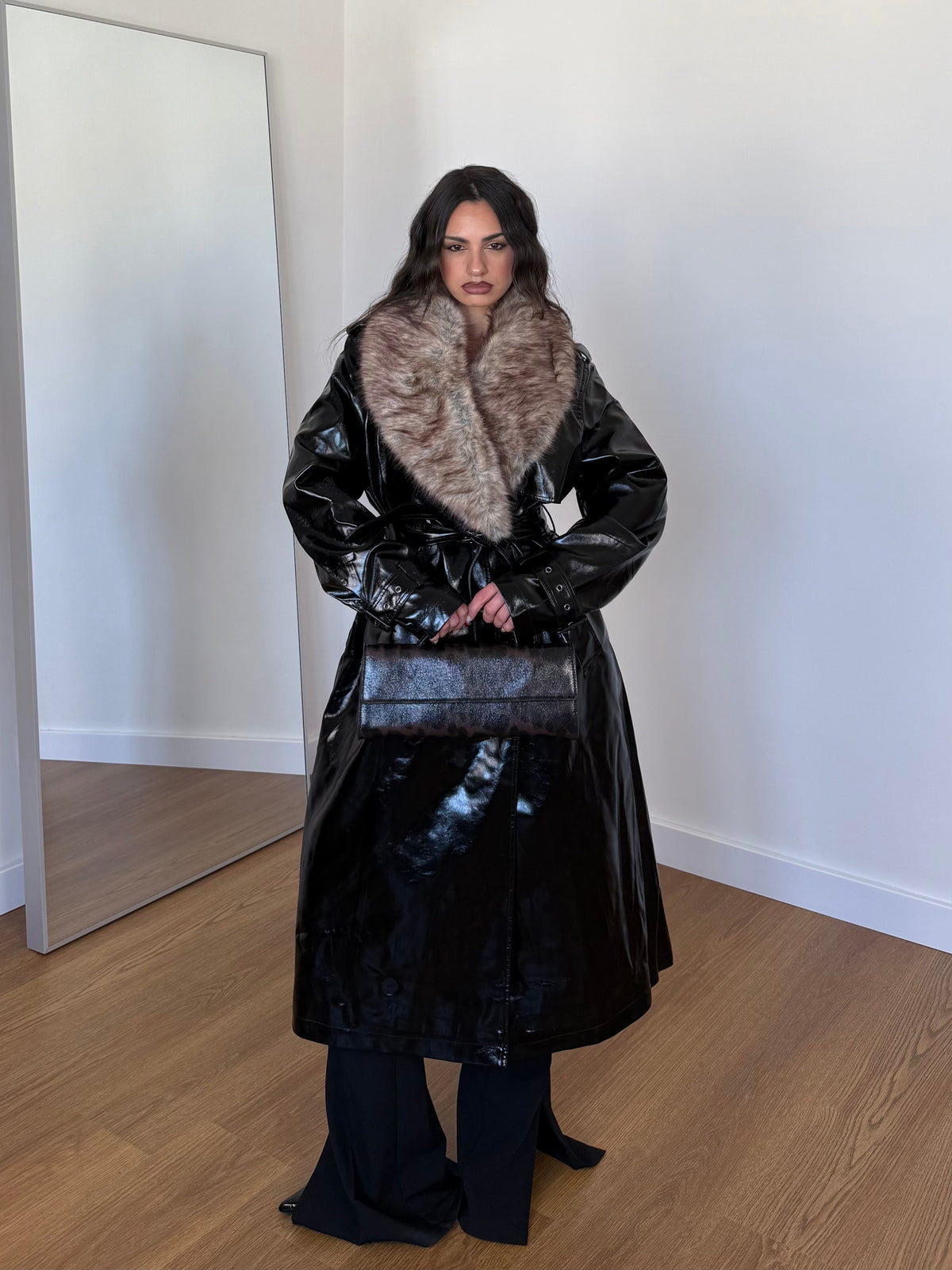 CRUELLA DEMON LONG TRENCH COAT JACKET