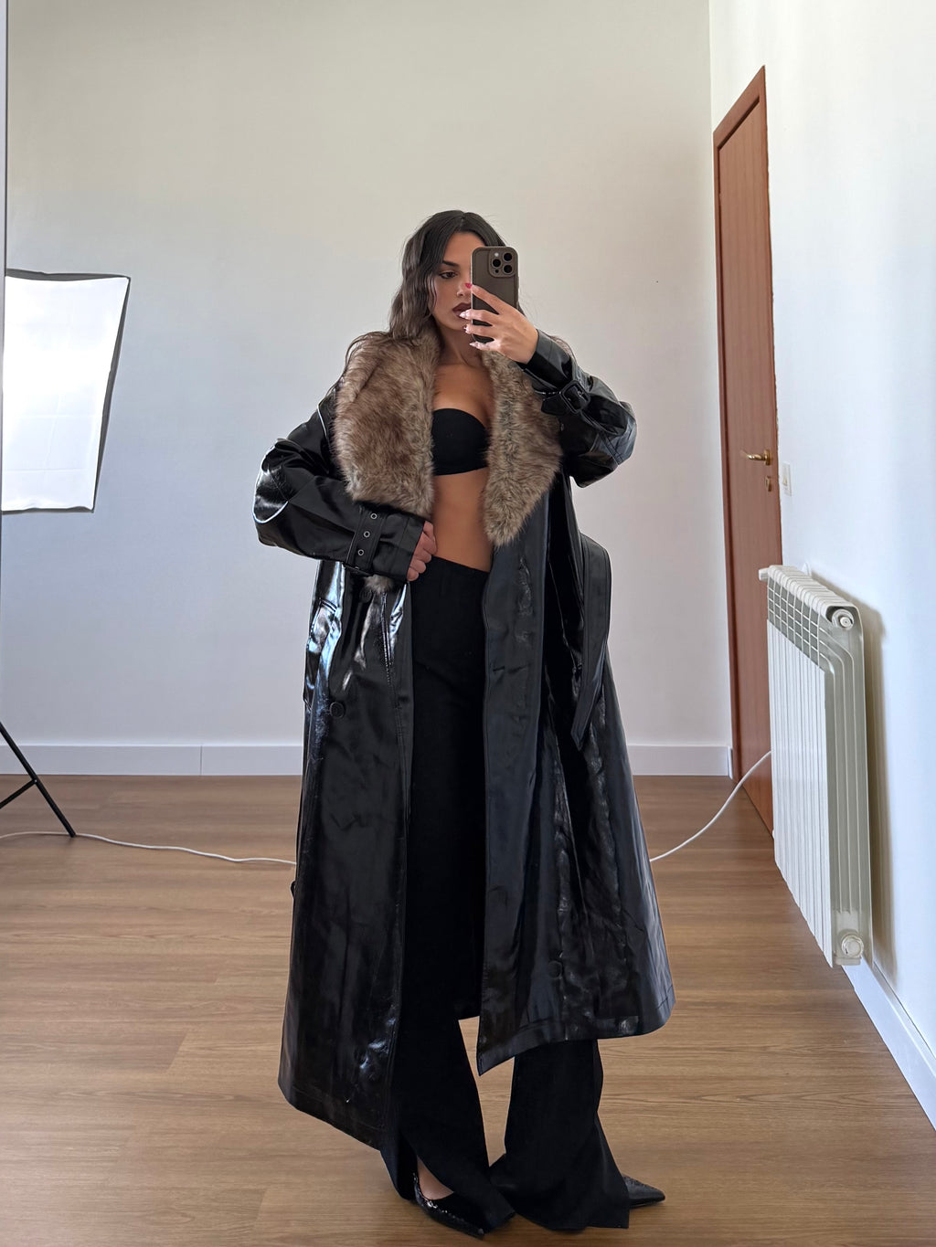CRUELLA DEMON LONG TRENCH COAT JACKET