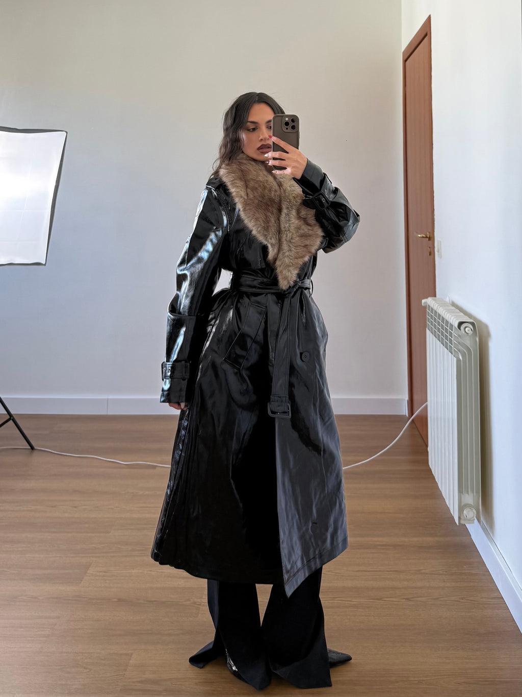 CRUELLA DEMON LONG TRENCH COAT JACKET