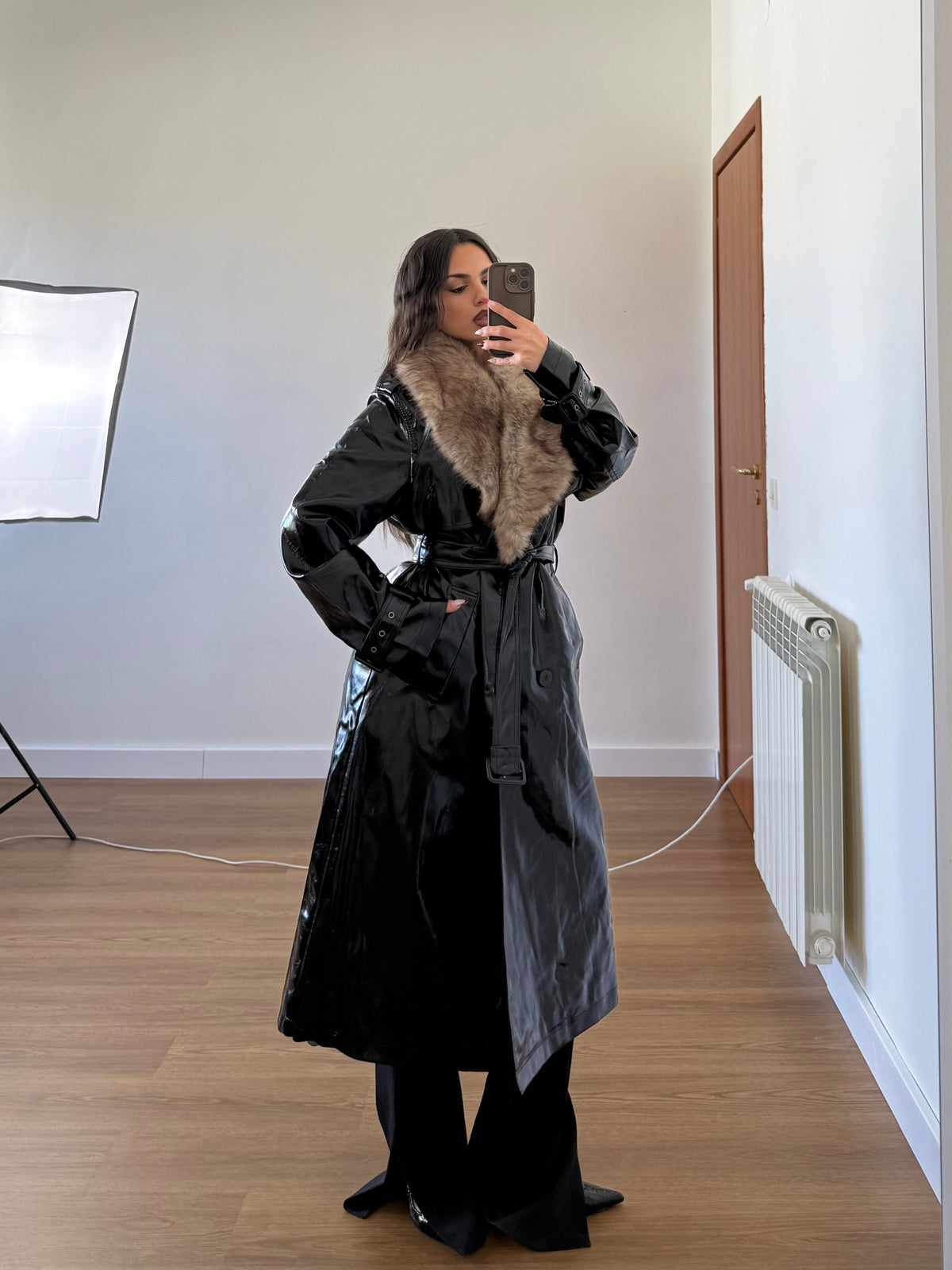 CRUELLA DEMON LONG TRENCH COAT JACKET