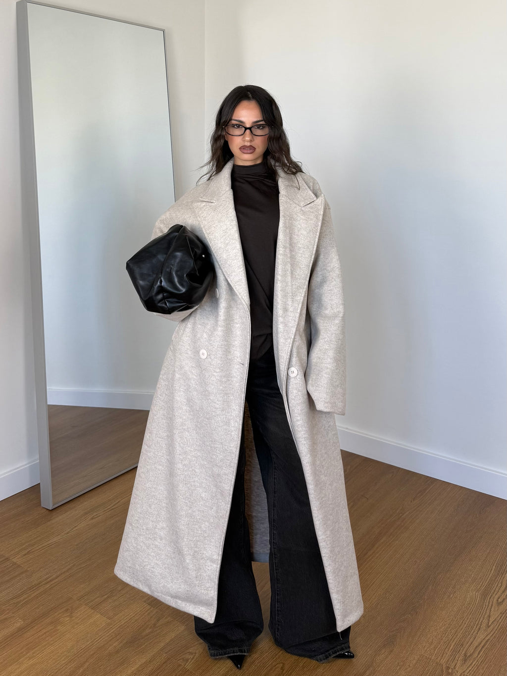 LONG HAILEY B. COAT JACKET CREAME