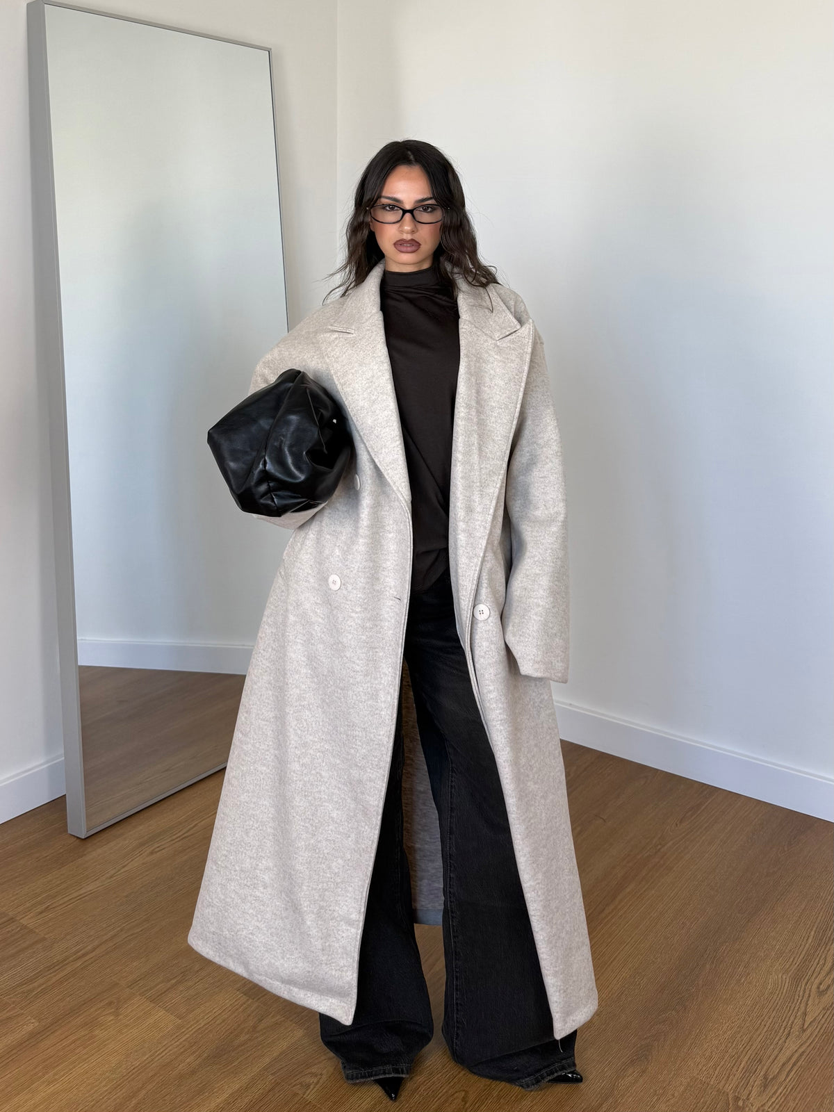 LONG HAILEY B. COAT JACKET CREAME