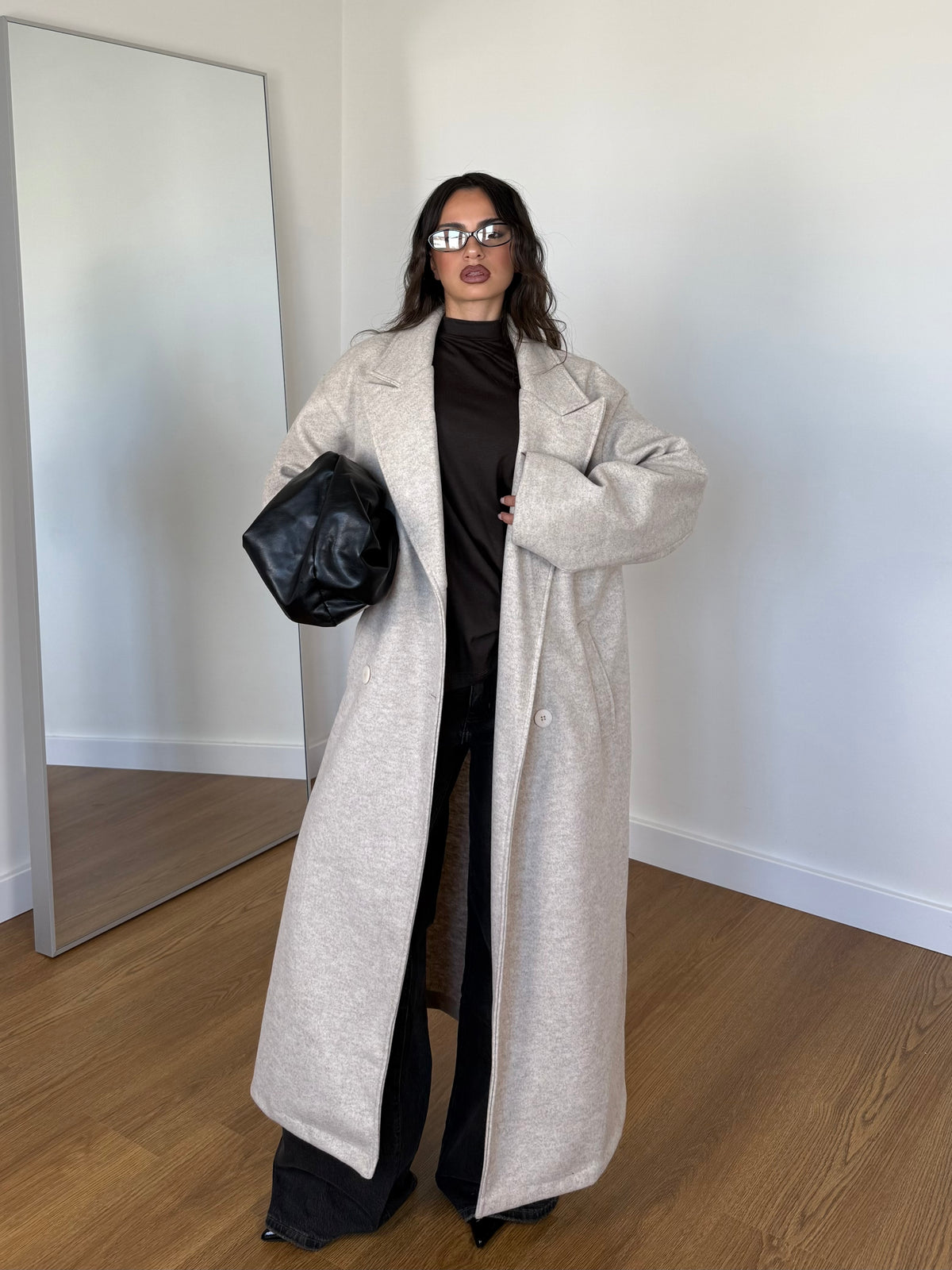 LONG HAILEY B. COAT JACKET CREAME
