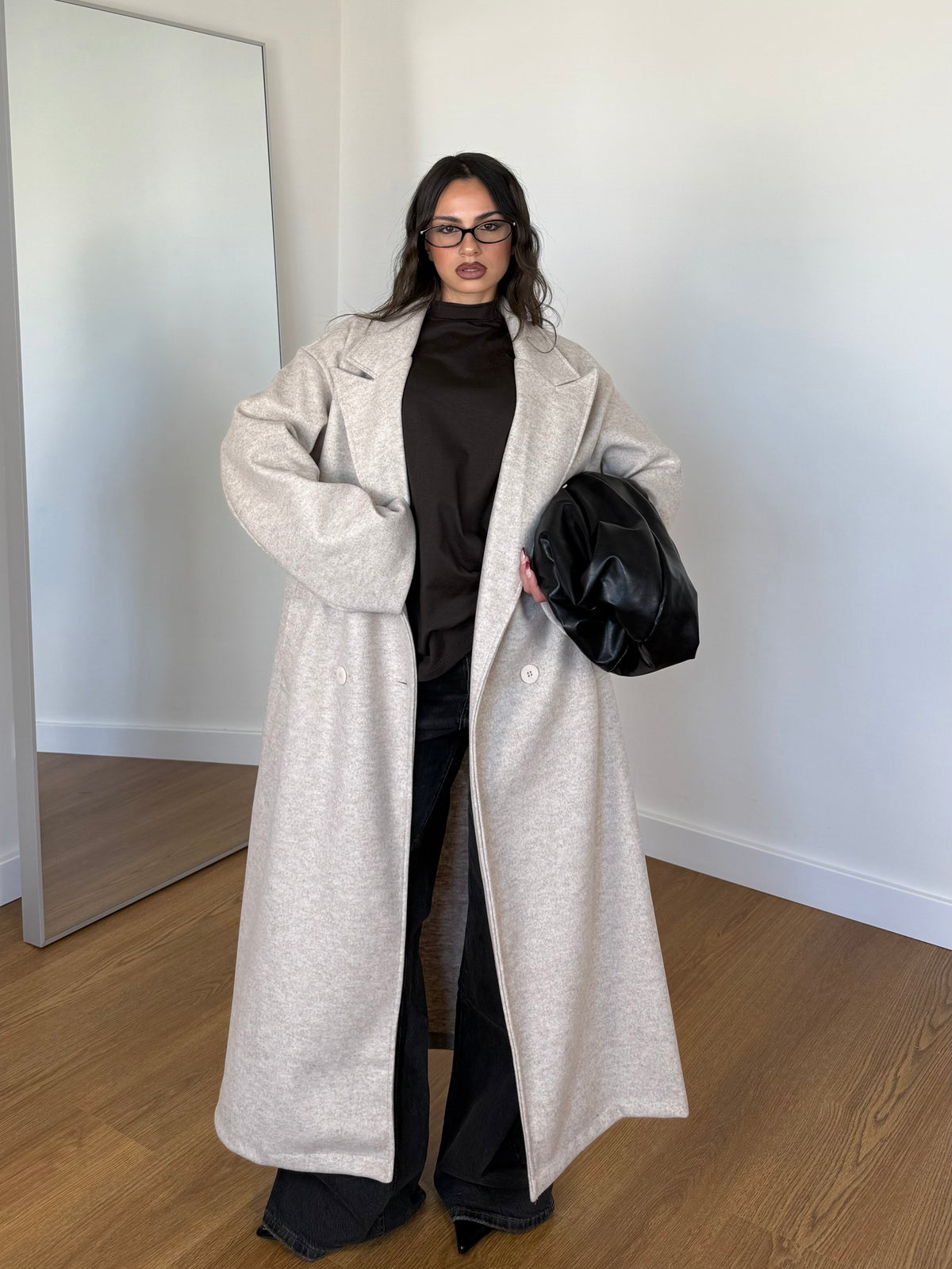 LONG HAILEY B. COAT JACKET CREAME