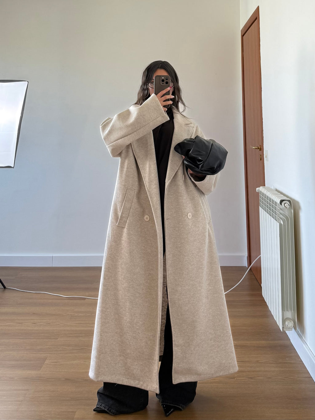 LONG HAILEY B. COAT JACKET CREAME