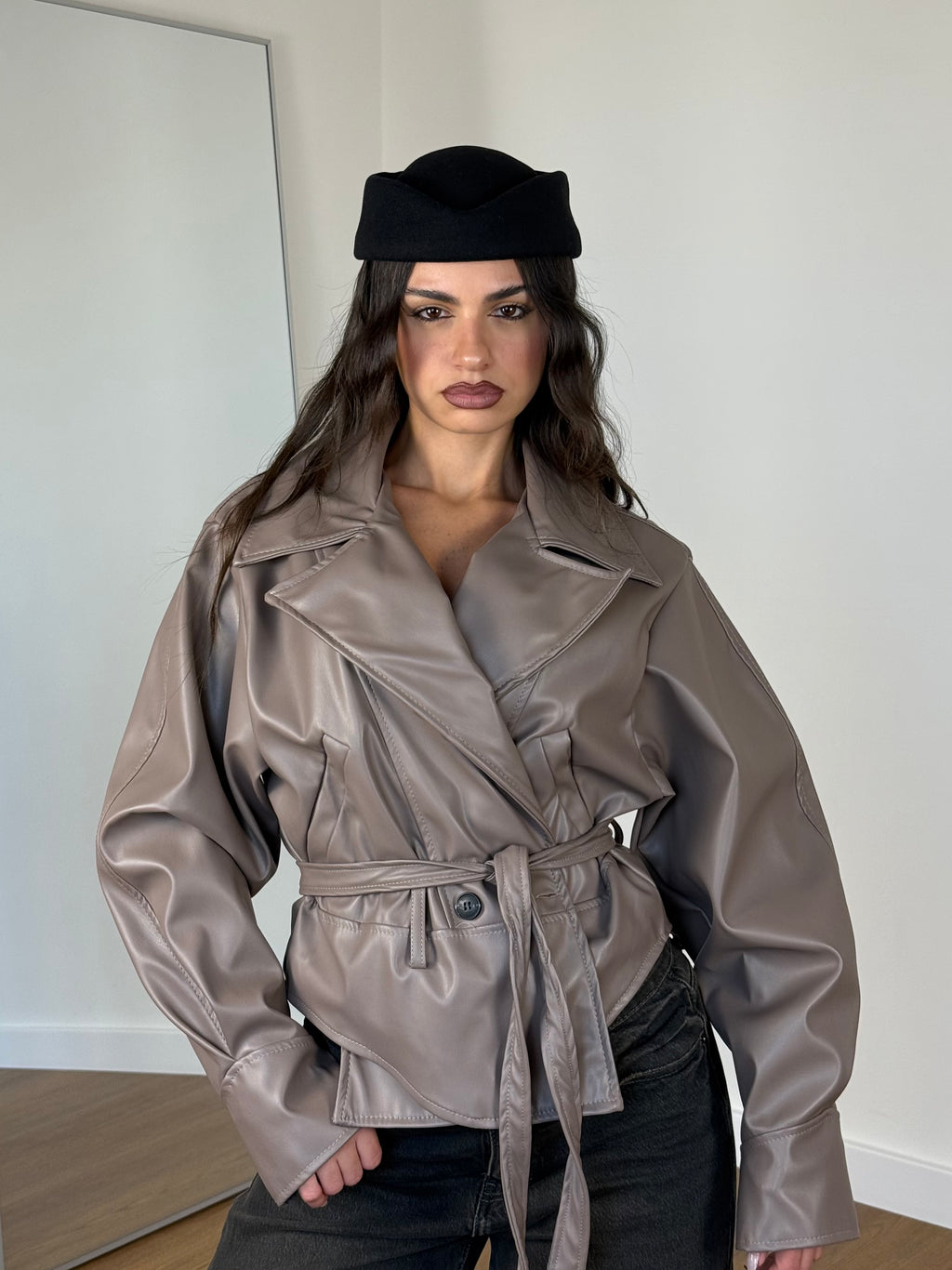 OLD ECOLEATHER VINTAGE JACKET BEIGE
