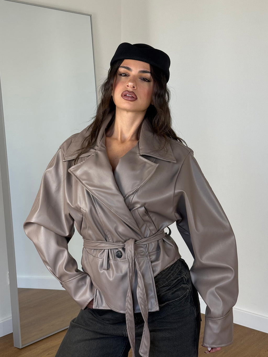 OLD ECOLEATHER VINTAGE JACKET BEIGE